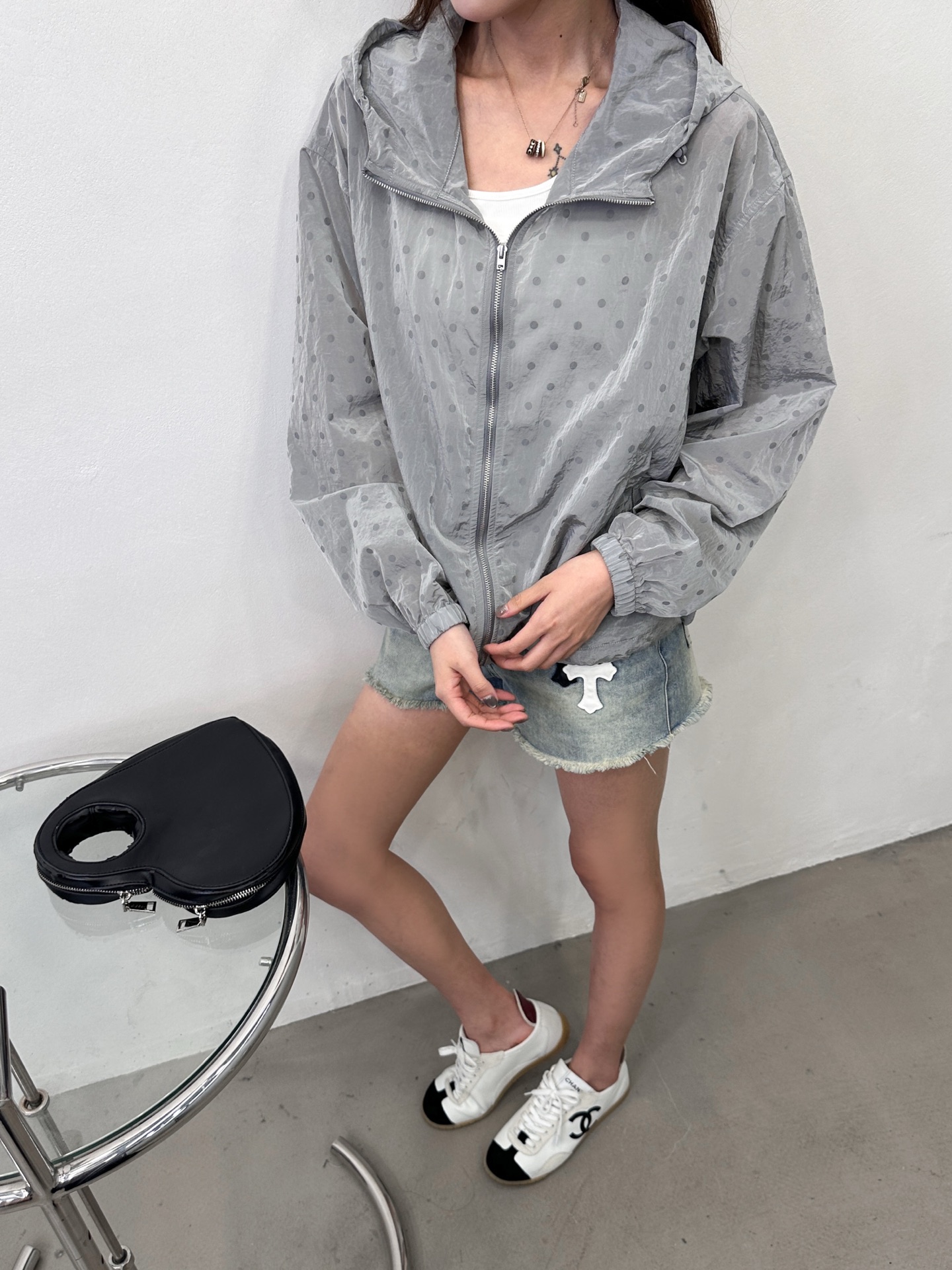Acne ｜ 新款风衣外套，品牌经典印花工艺，定织波点尼龙面料，休闲时尚，尺码sml