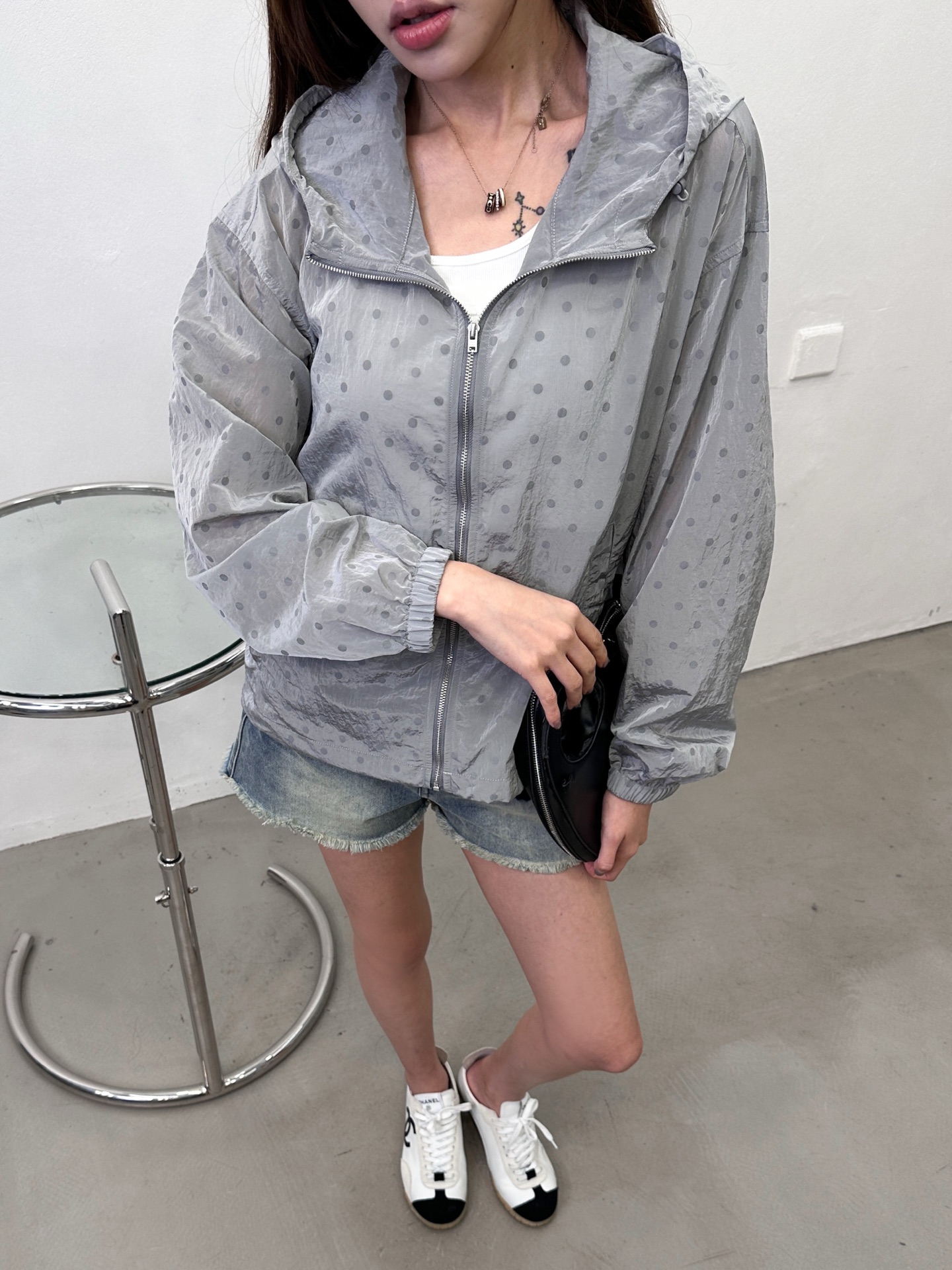 Acne ｜ 新款风衣外套，品牌经典印花工艺，定织波点尼龙面料，休闲时尚，尺码sml