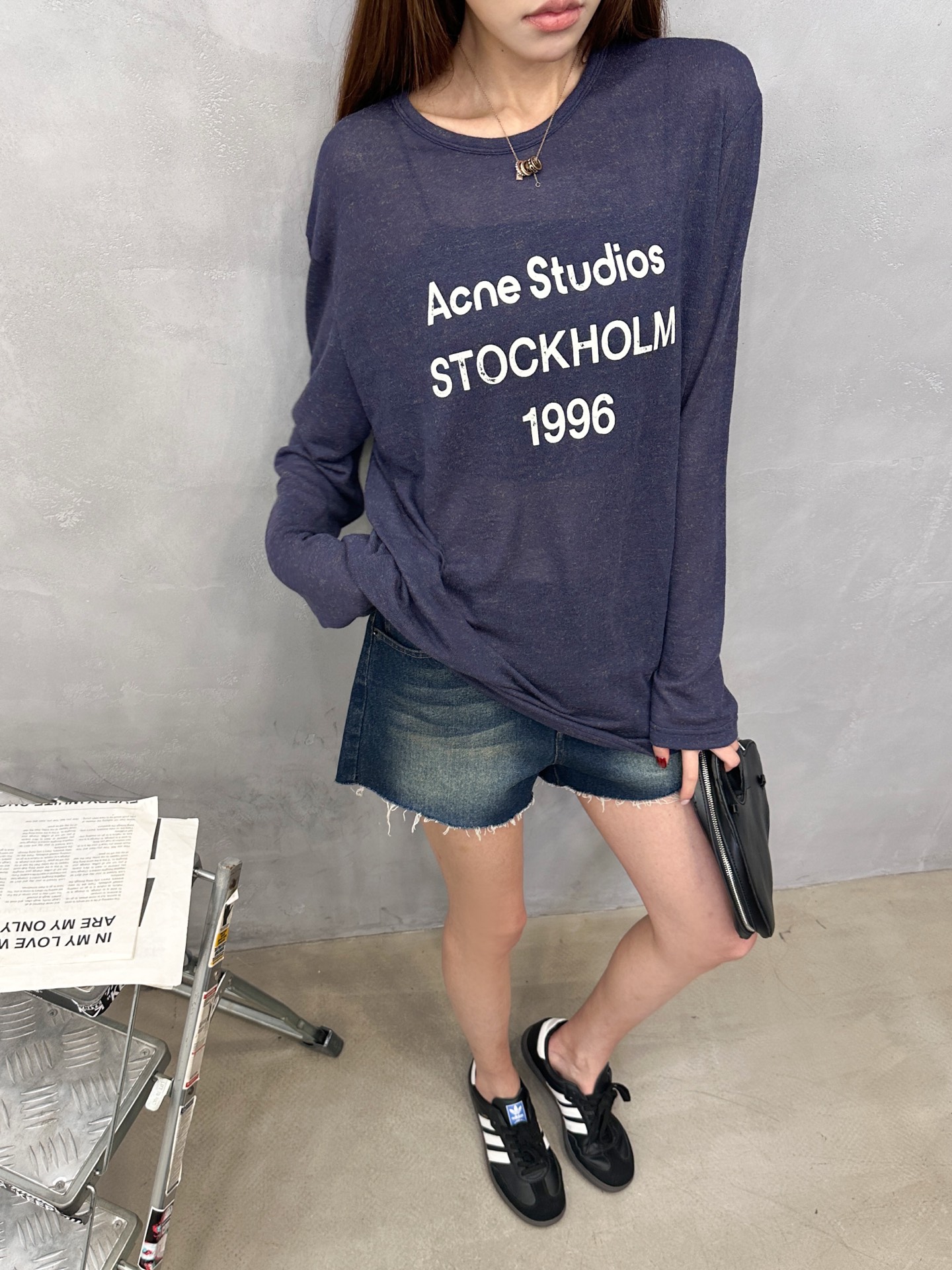 Acne ｜ 新款长袖t，品牌经典字母印花工艺，成衣洗水加软，特殊超细再生纤维面料，时尚休闲，尺码sml