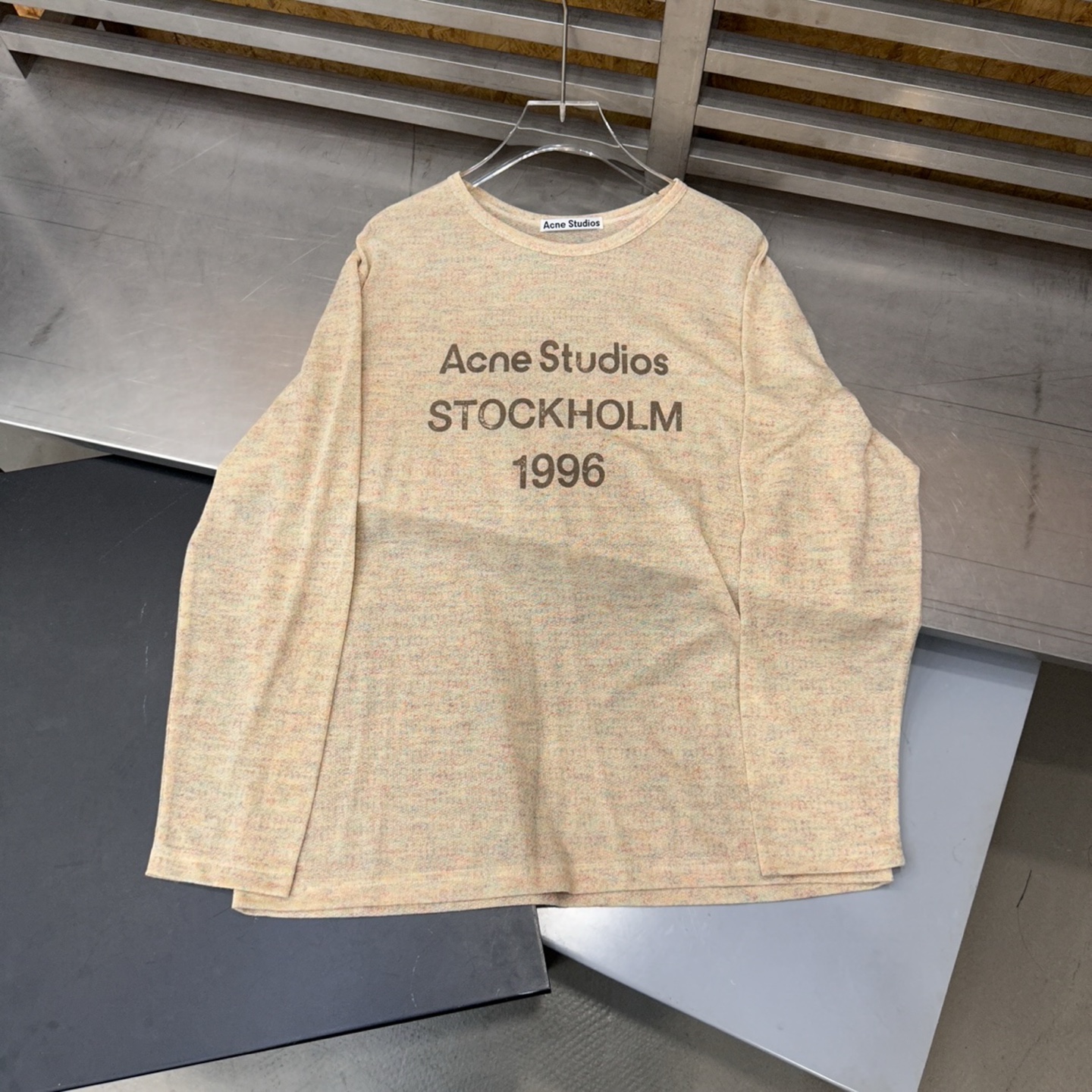 Acne ｜ 新款长袖t，品牌经典字母印花工艺，成衣洗水加软，特殊超细再生纤维面料，时尚休闲，尺码sml