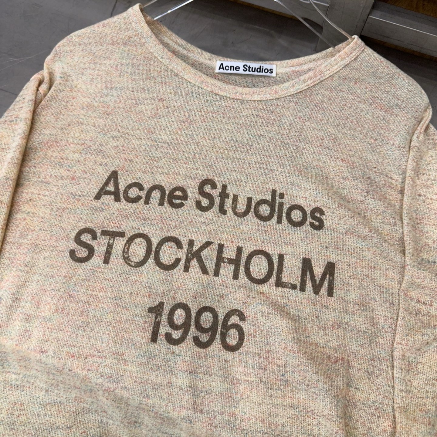 Acne ｜ 新款长袖t，品牌经典字母印花工艺，成衣洗水加软，特殊超细再生纤维面料，时尚休闲，尺码sml