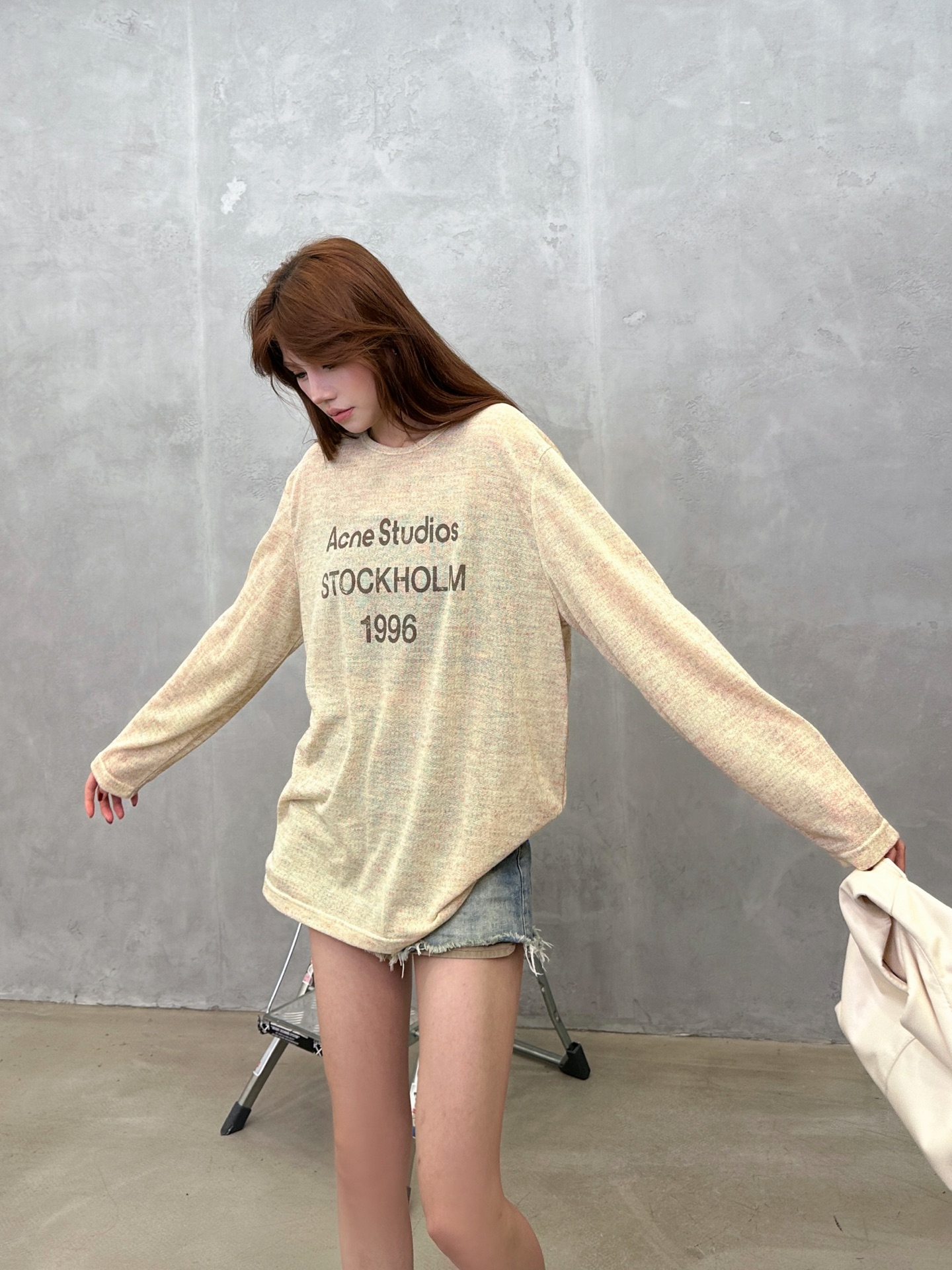 Acne ｜ 新款长袖t，品牌经典字母印花工艺，成衣洗水加软，特殊超细再生纤维面料，时尚休闲，尺码sml