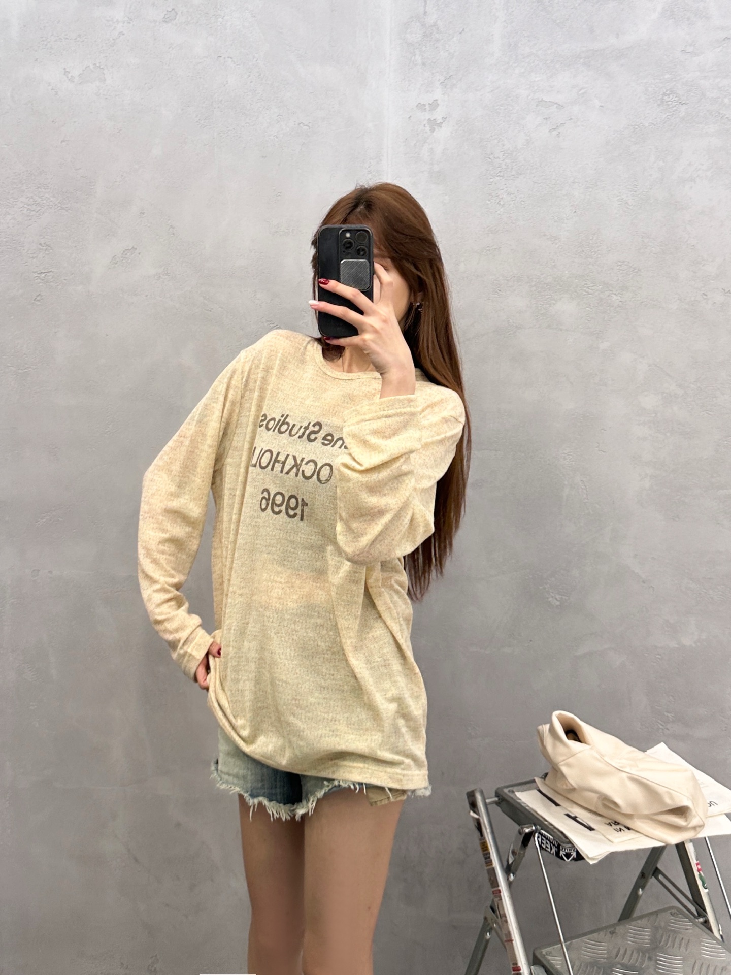 Acne ｜ 新款长袖t，品牌经典字母印花工艺，成衣洗水加软，特殊超细再生纤维面料，时尚休闲，尺码sml