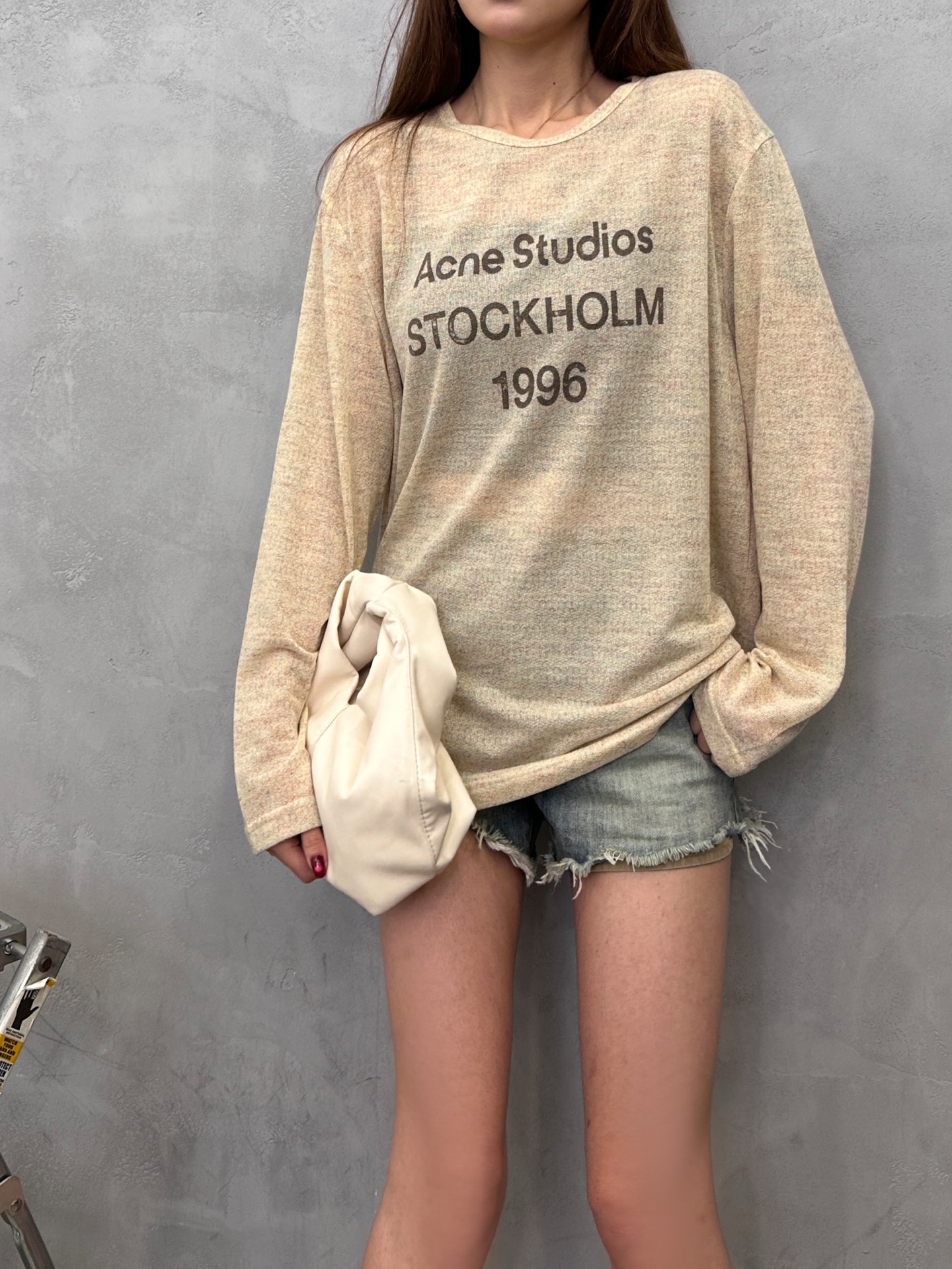 Acne ｜ 新款长袖t，品牌经典字母印花工艺，成衣洗水加软，特殊超细再生纤维面料，时尚休闲，尺码sml