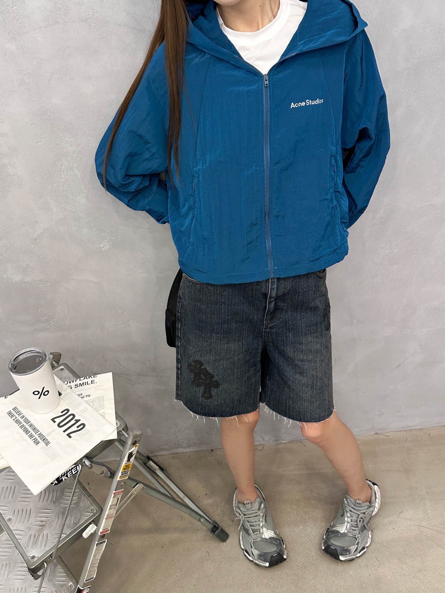 Acne ｜ 新款休闲上衣，品牌经典厚版印花标，拼接结构款式设计，休闲时尚，尺码sml