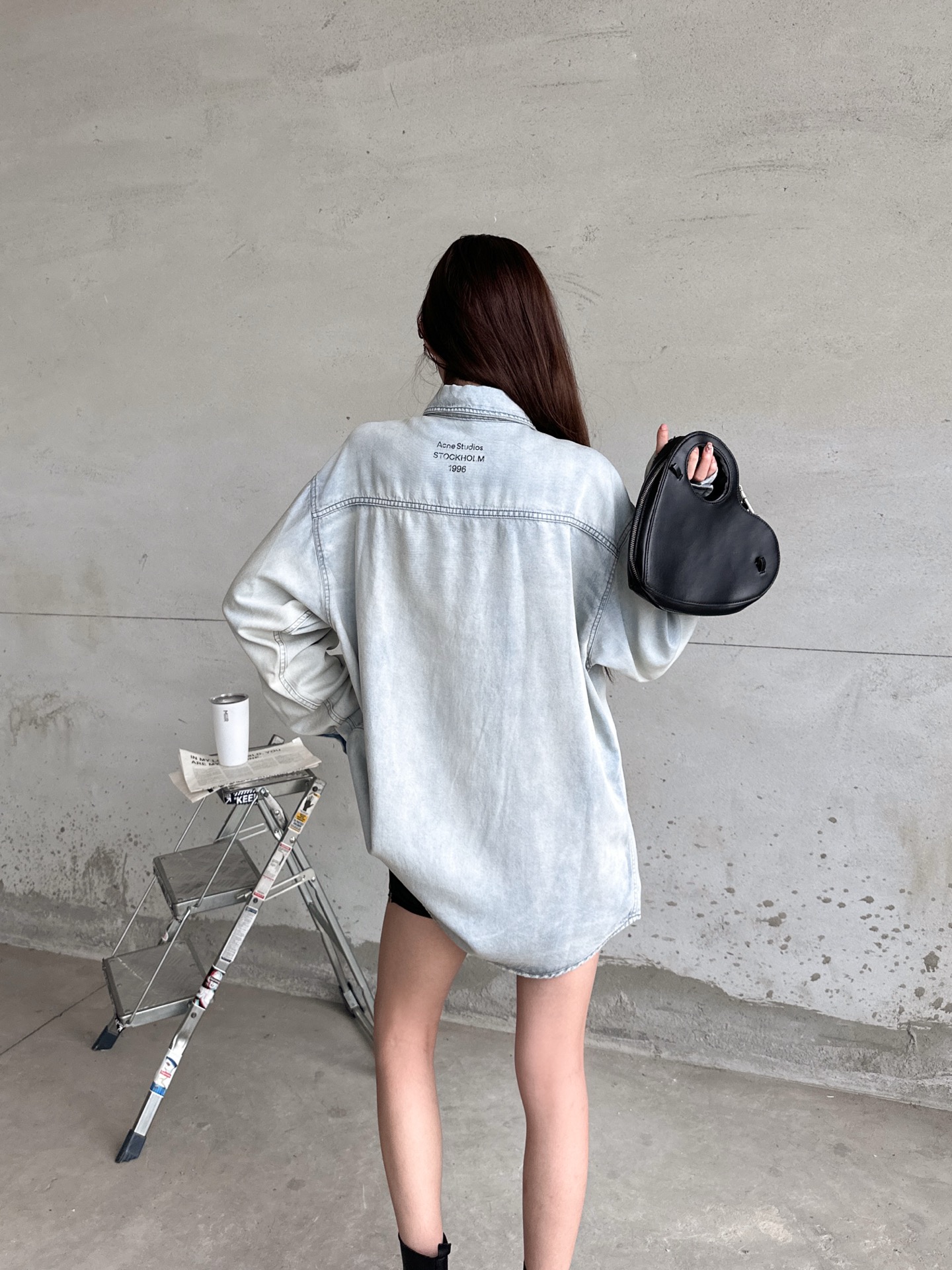 Acne ｜ 新款牛仔衬衣，成衣洗水印花工艺，100%天丝牛仔面料，时尚休闲，尺码sml