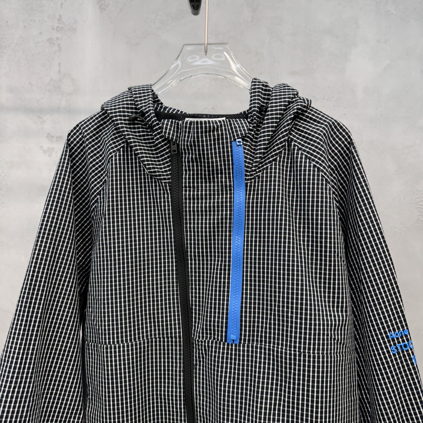 Acne ｜ 新款风衣外套，品牌经典刺绣标，双层款式结构设计，色织格纹面料，时尚休闲，尺码sml