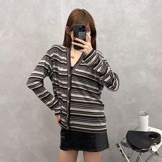Acne | 新款休闲开衫,品牌经典字母前后印花工艺,色织彩色条纹面料,时尚休闲,尺码sml Acne | 新款休闲开衫,品牌经典字母前后印花工艺,色织彩色条纹面料,时尚休闲,尺码sml