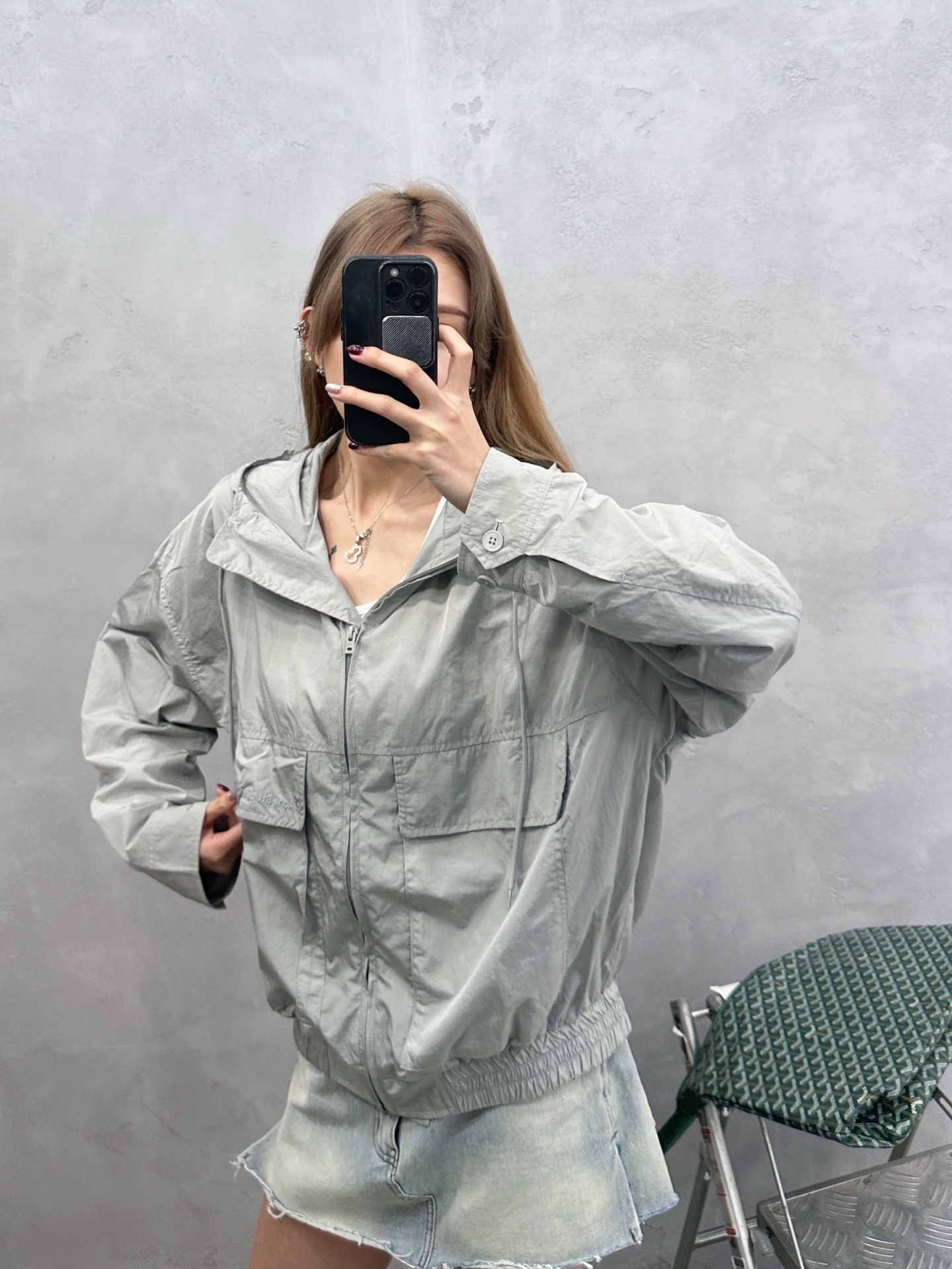 Acne ｜ 新款休闲上衣，经典跟色刺绣标，进口高密尼龙面料，休闲时尚版型，男女同款，尺码sml