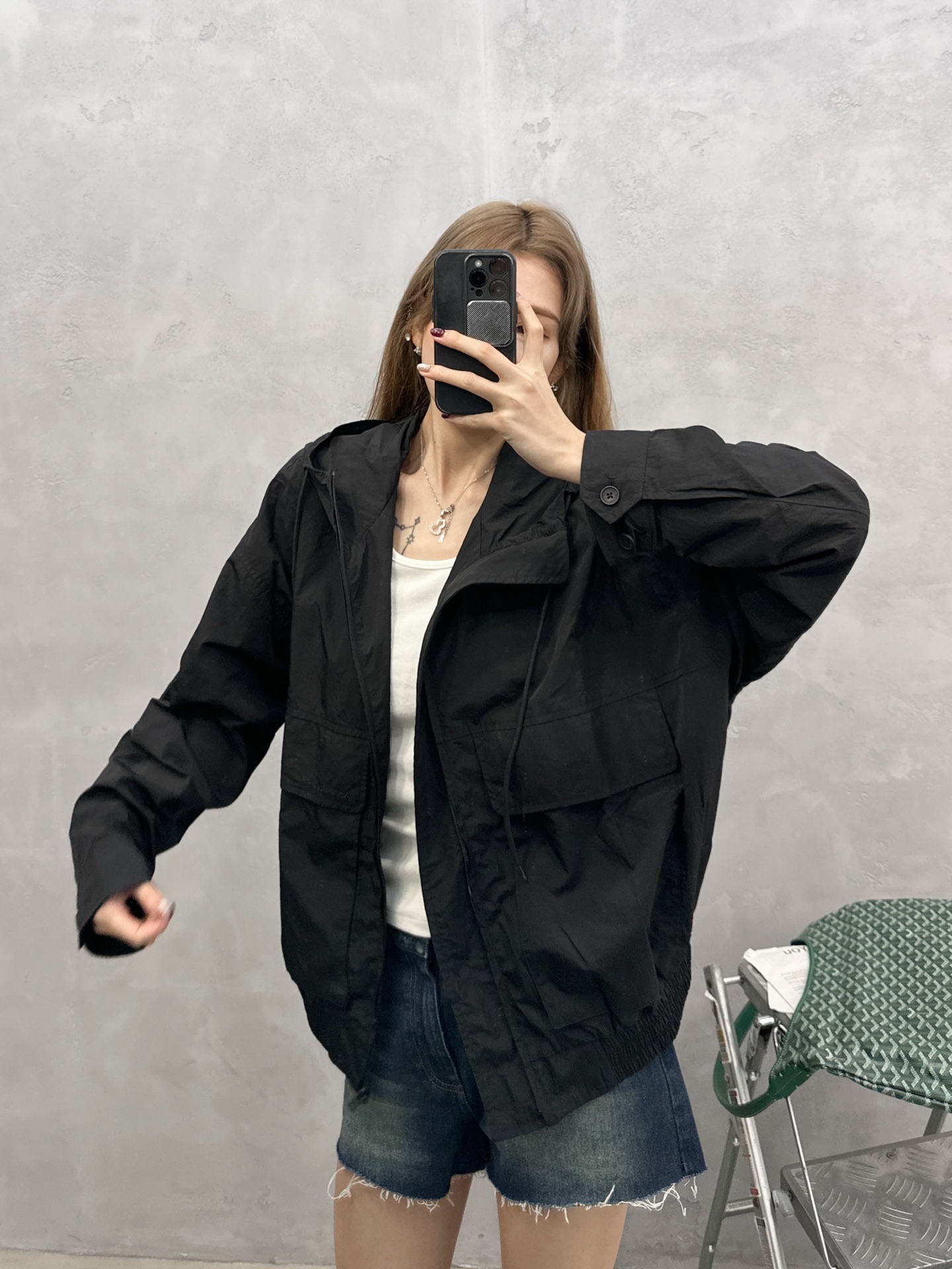 Acne ｜ 新款休闲上衣，经典跟色刺绣标，进口高密尼龙面料，休闲时尚版型，男女同款，尺码sml