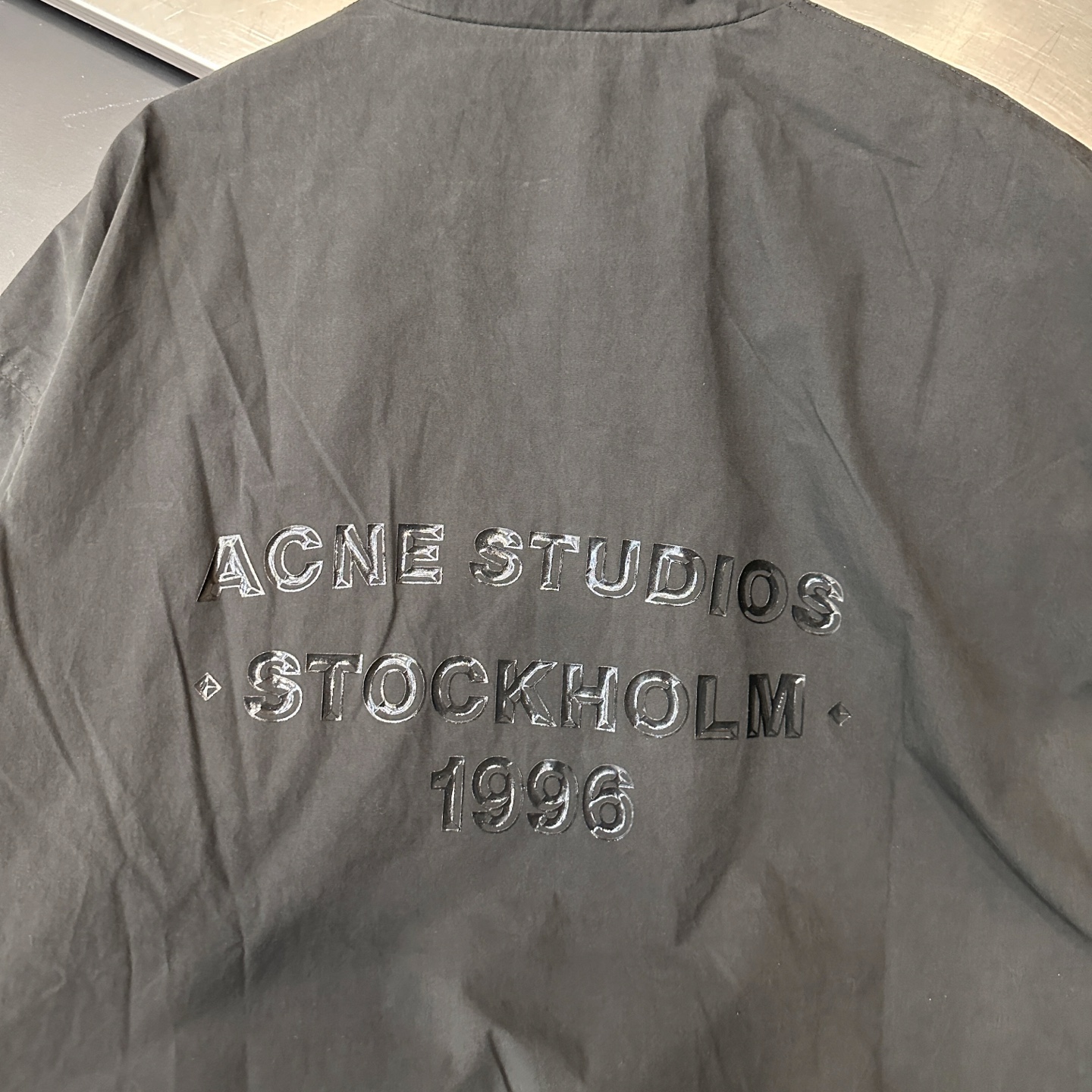 Acne ｜ 新款风衣外套，成衣洗水加软工艺，前后立体胶印花工艺，双层款式结构，时尚休闲，尺码sml