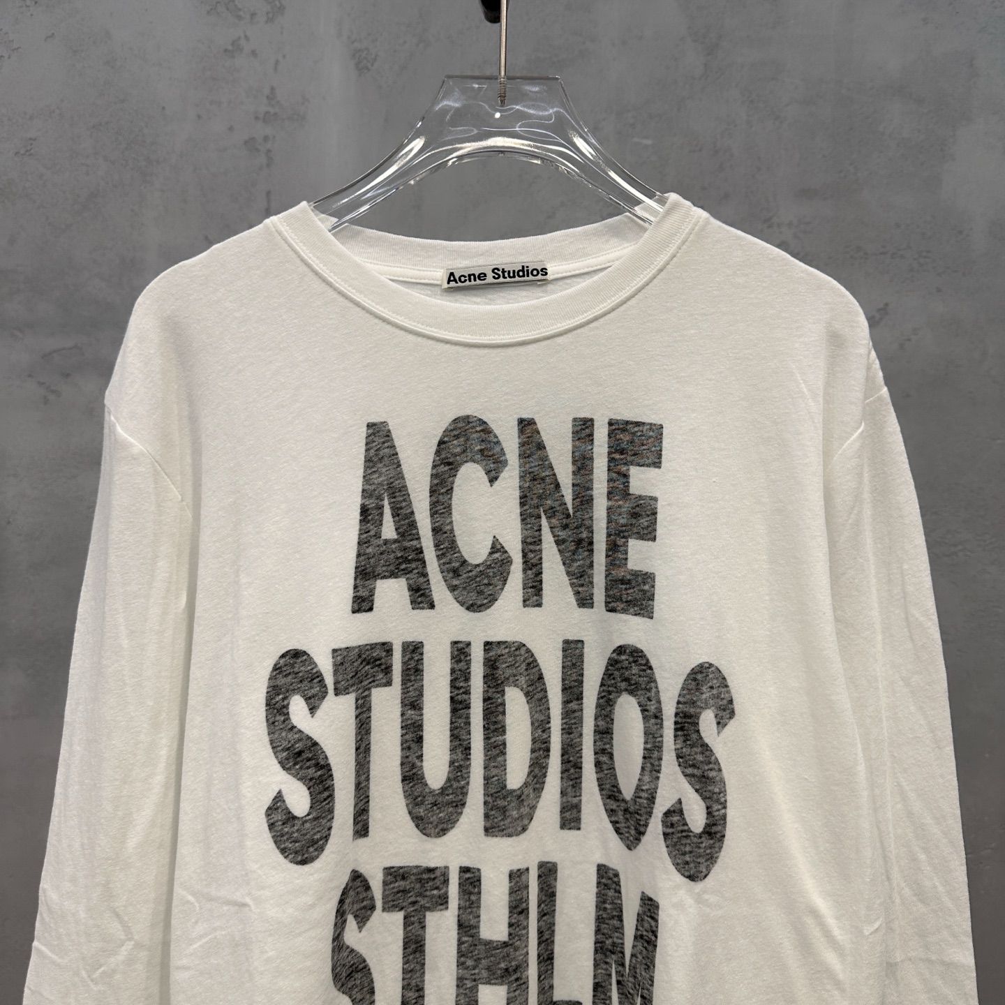 Acne ｜ 新款长袖打底，成衣洗水加正反拔印印花工艺，时尚休闲，尺码sml