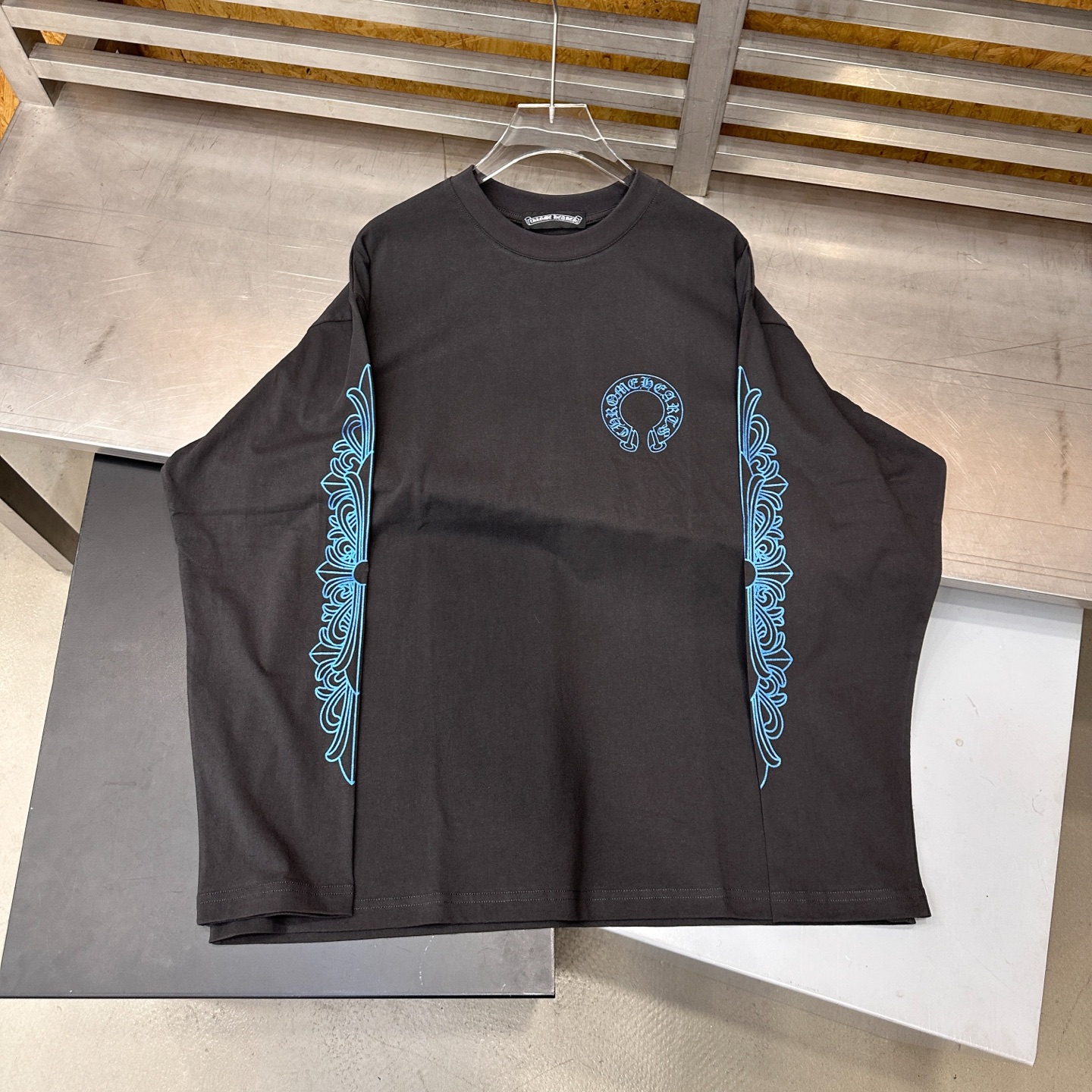 克罗心 ｜ 新款长袖t，成衣洗水加5处印花工艺，时尚休闲，尺码sml