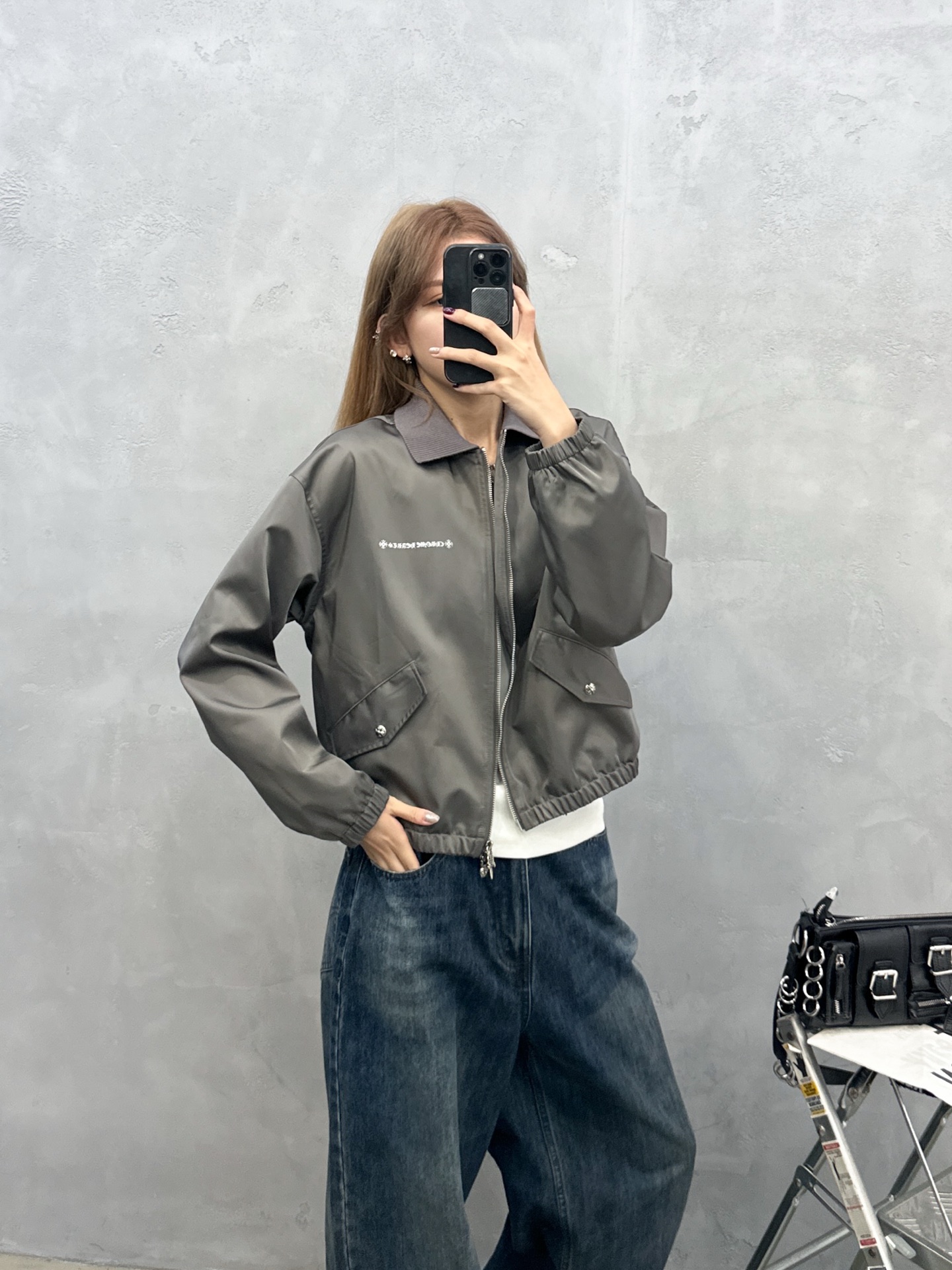 克** ｜ 新款休闲夹克，品牌经典厚版印花标，双层结构款式，时尚百搭，尺码sml