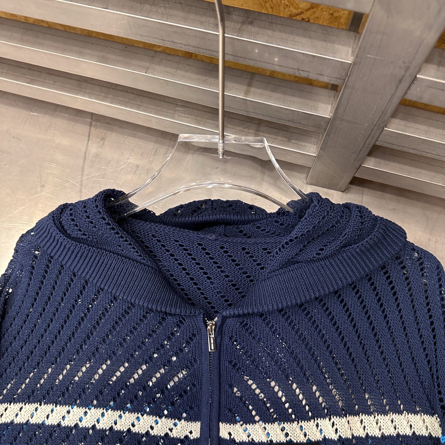 M** ｜ 新款毛织开衫，品牌经典刺绣标，色织图案毛织开衫，休闲时尚，尺码sml