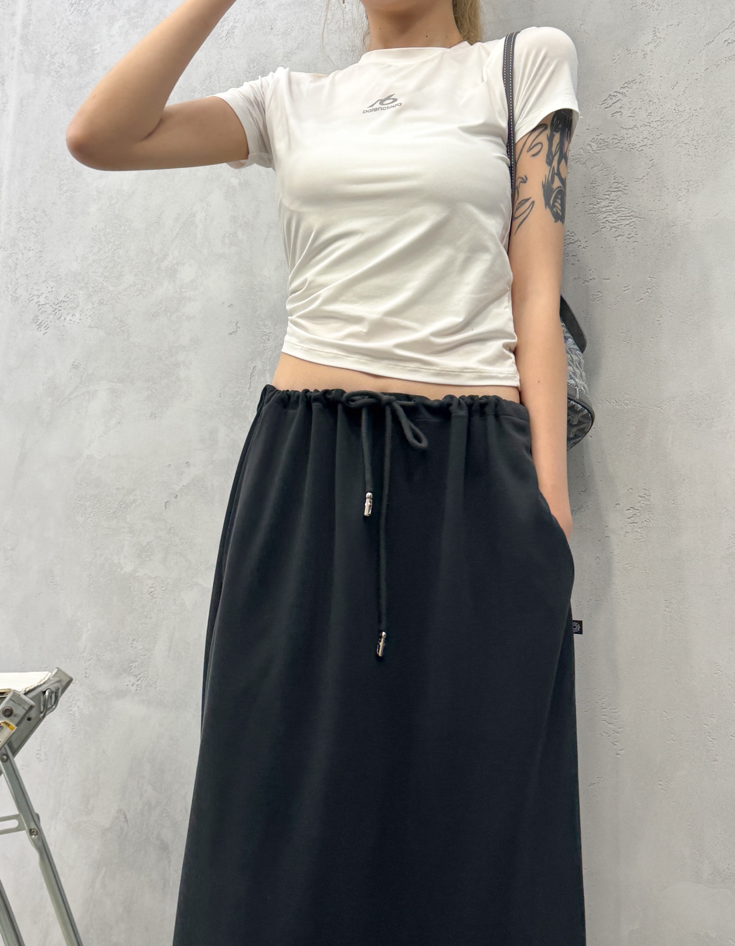 克**  ｜  新款休闲半裙，特殊双面贴合面料，腰部色织织带款式，时尚百搭，尺码sml