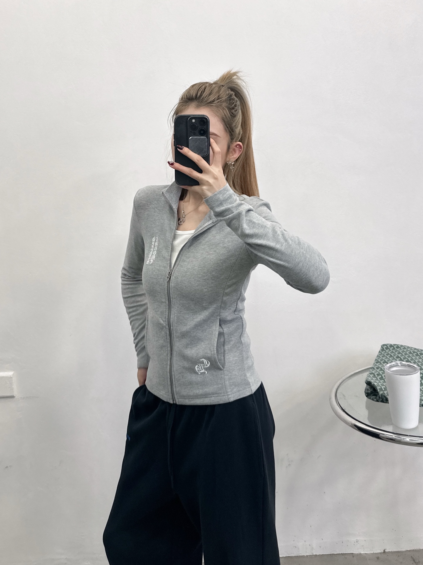 克**  ｜  新款保暖开衫，品牌经典刺绣标，高密超细摇粒绒面料，舒适保暖，尺码sml
