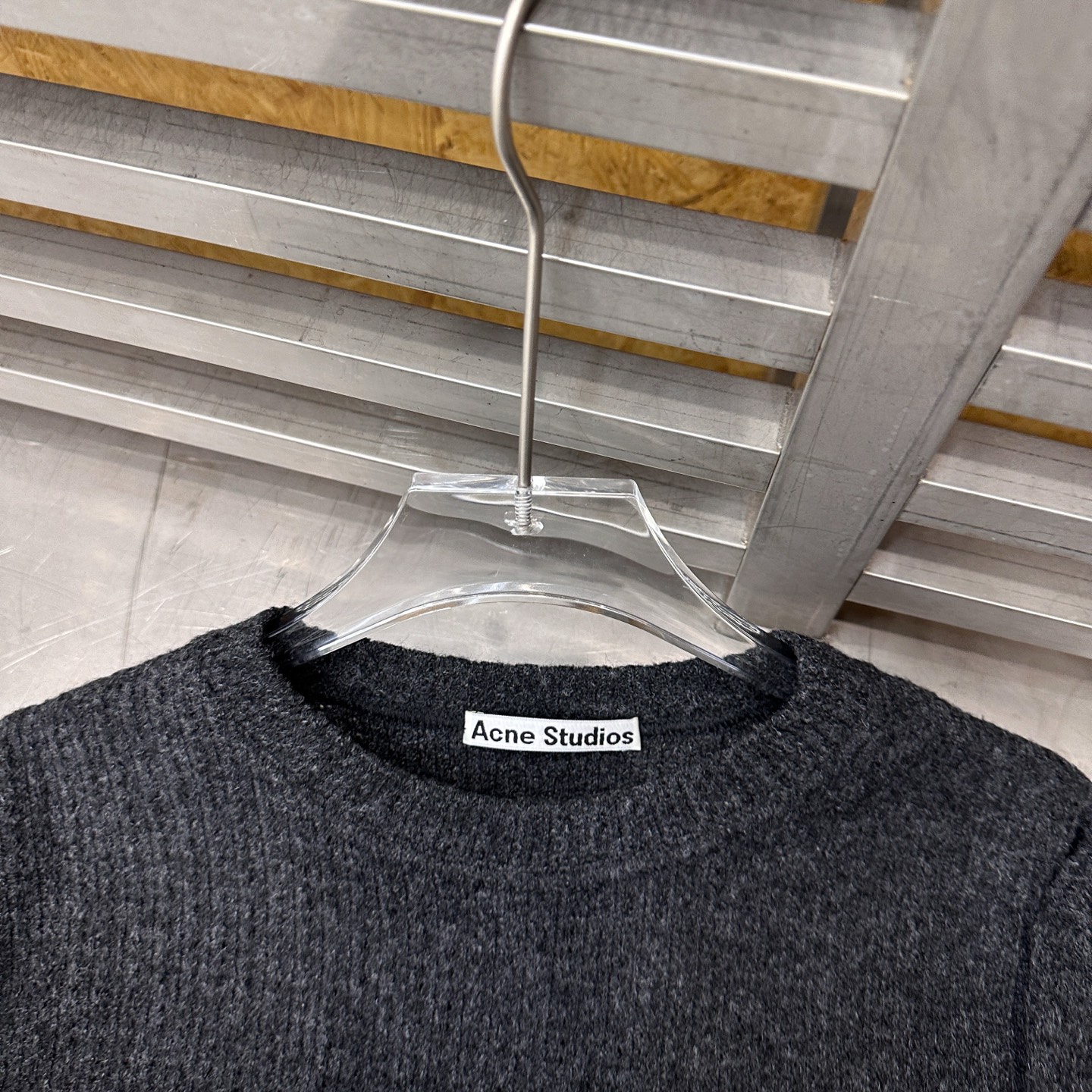 Ac** ｜  新款长袖打底，成衣洗水加品牌经典印花标，羊毛混纺提花面料，时尚休闲，尺码sml
