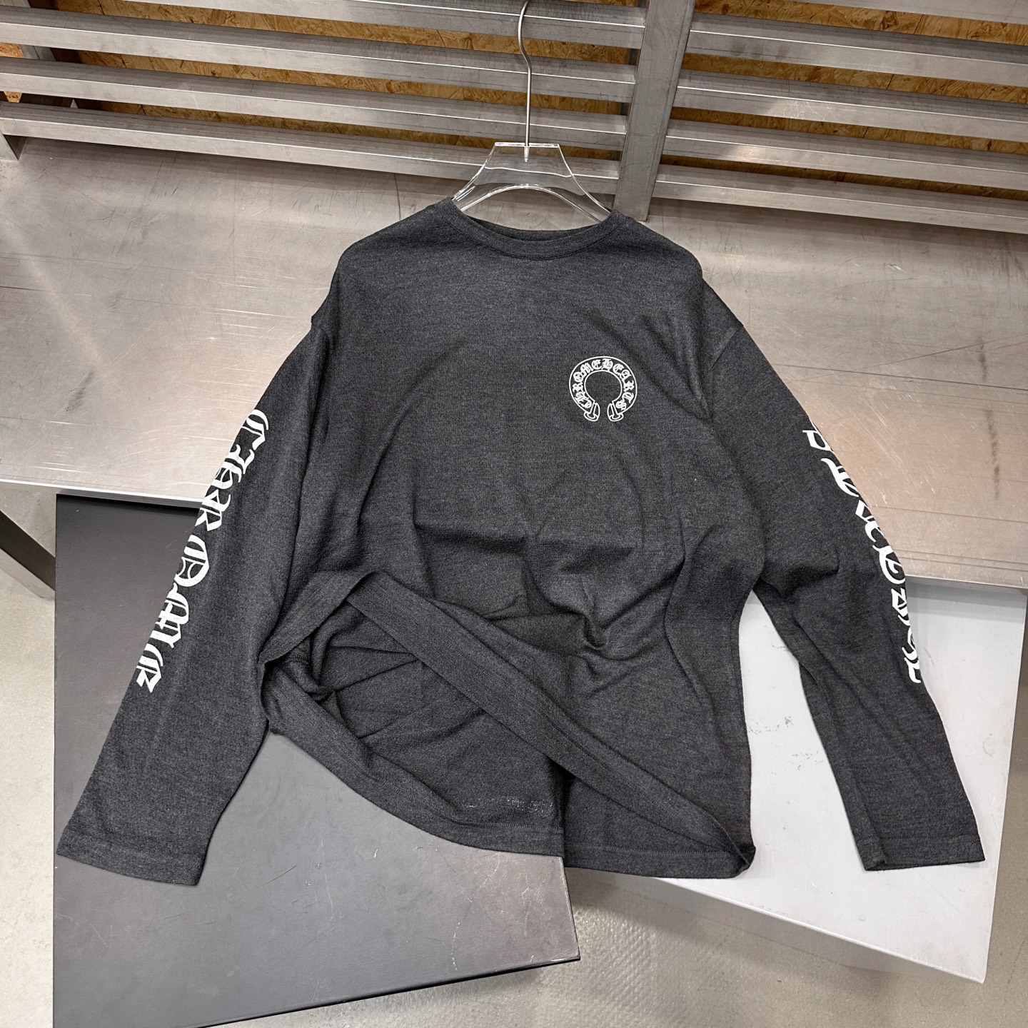克罗*  ｜  新款长袖t，进口桑蚕丝羊毛面料，全身5处印花工艺，时尚休闲，尺码sml