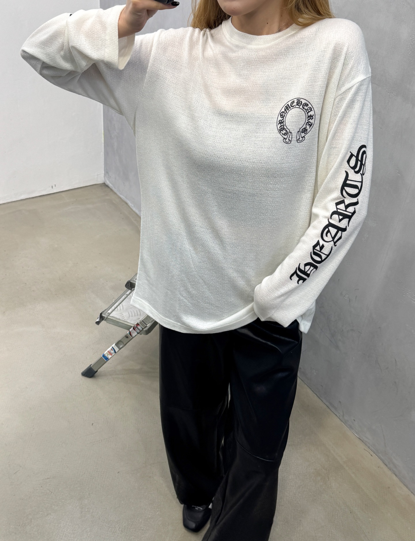克罗*  ｜  新款长袖t，进口桑蚕丝羊毛面料，全身5处印花工艺，时尚休闲，尺码sml