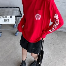 克罗* | 新款长袖t,成衣洗水加5处印花工艺,时尚休闲,男女同款,尺码sml 克罗* | 新款长袖t,成衣洗水加5处印花工艺,时尚休闲,男女同款,尺码sml