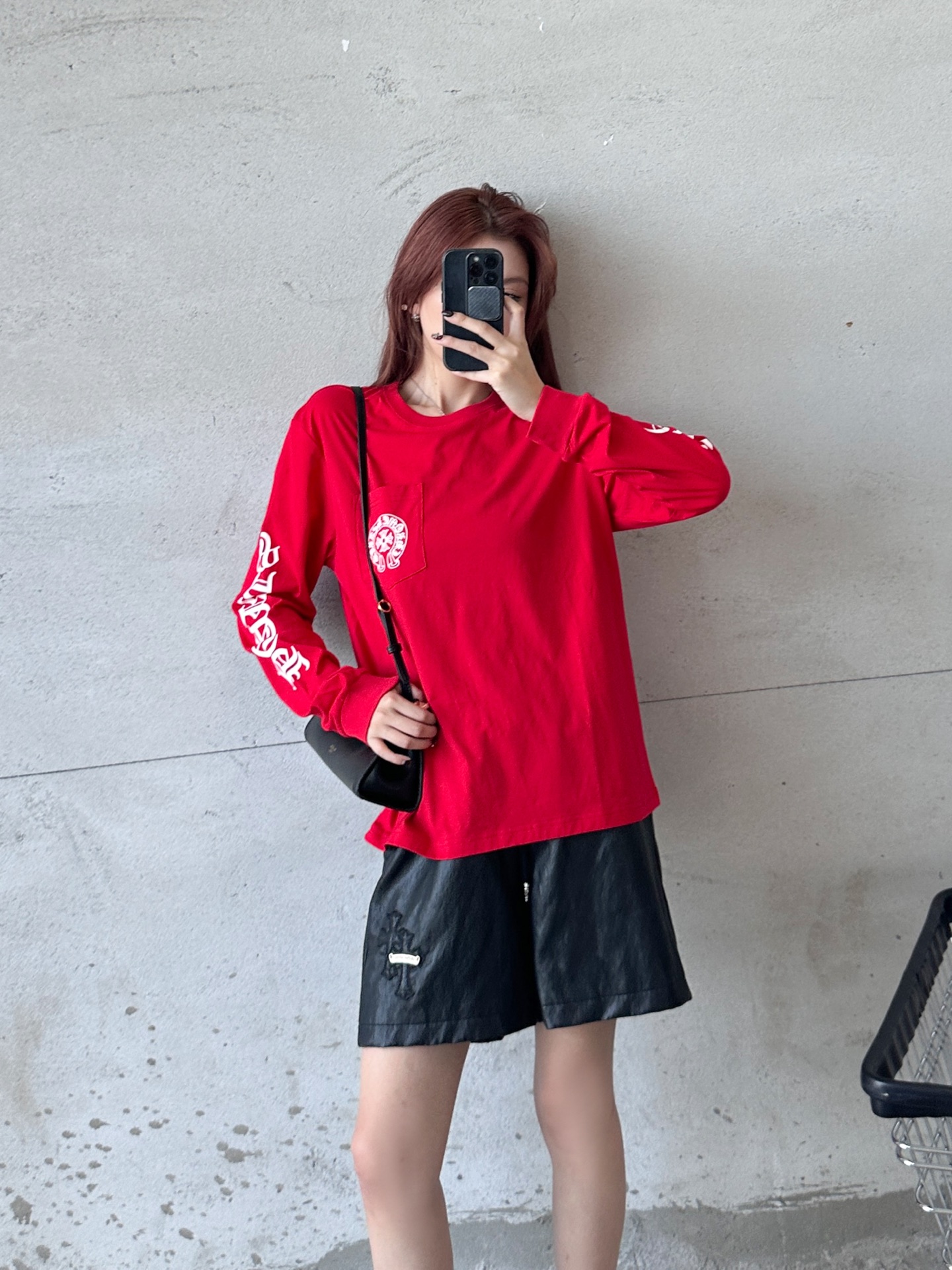 克罗*  ｜  新款长袖t，成衣洗水加5处印花工艺，时尚休闲，男女同款，尺码sml