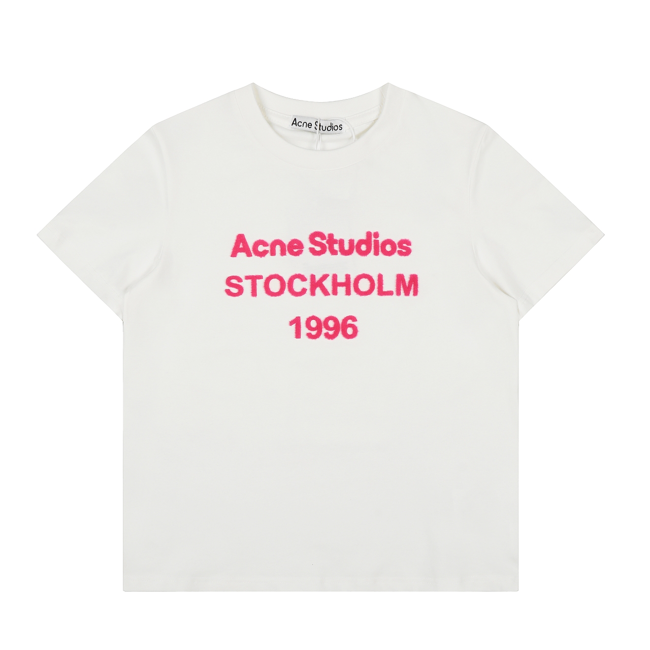 Serie Acne Studios Técnica de felpa Camiseta de alta calidad con tres etiquetas completas Tallas: 90-150 Camiseta inter…