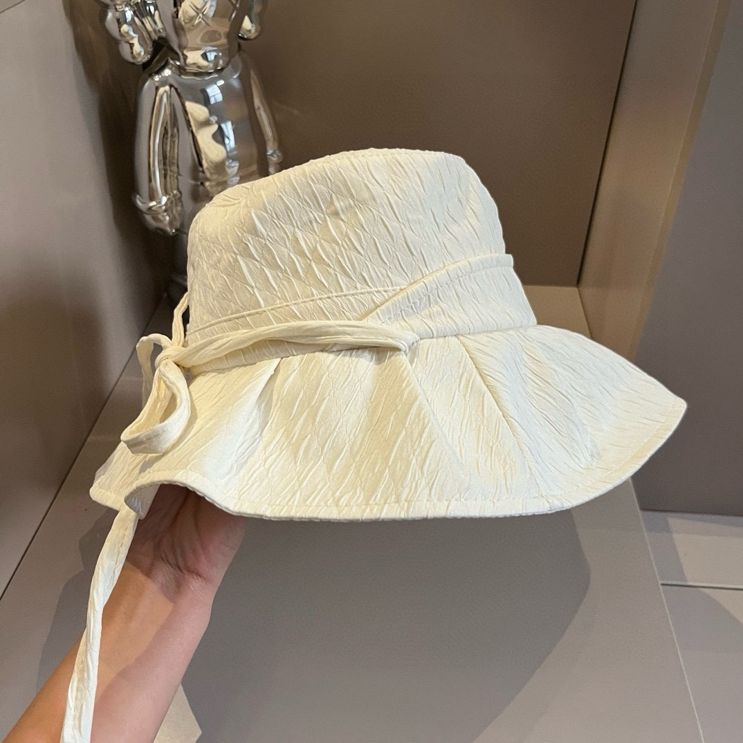????????新款渔夫布帽，荷叶边设计 夏日遮阳防晒必备单品～