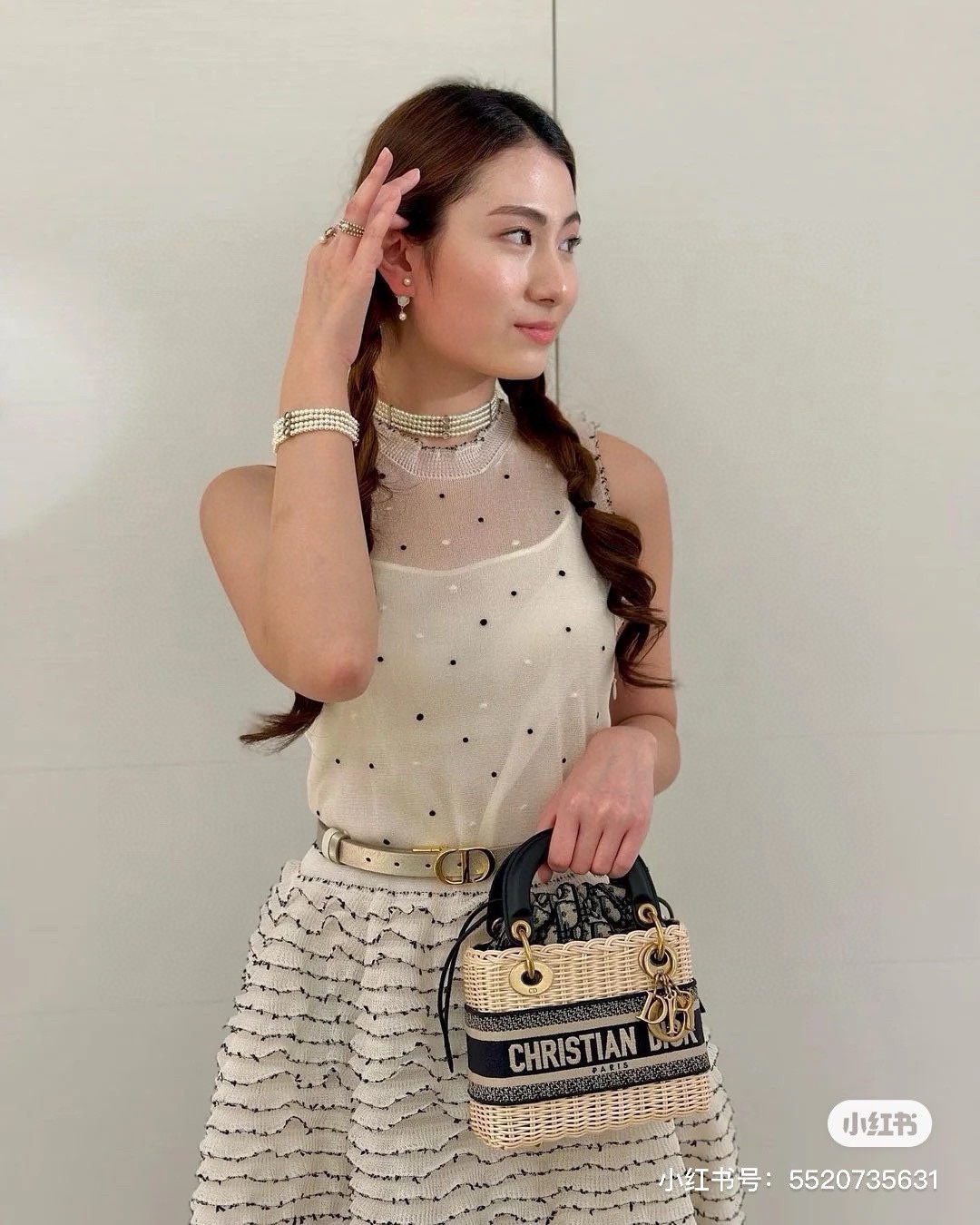 Dior Handbags Crossbody & Shoulder Bags Straw Woven Summer Collection Lady