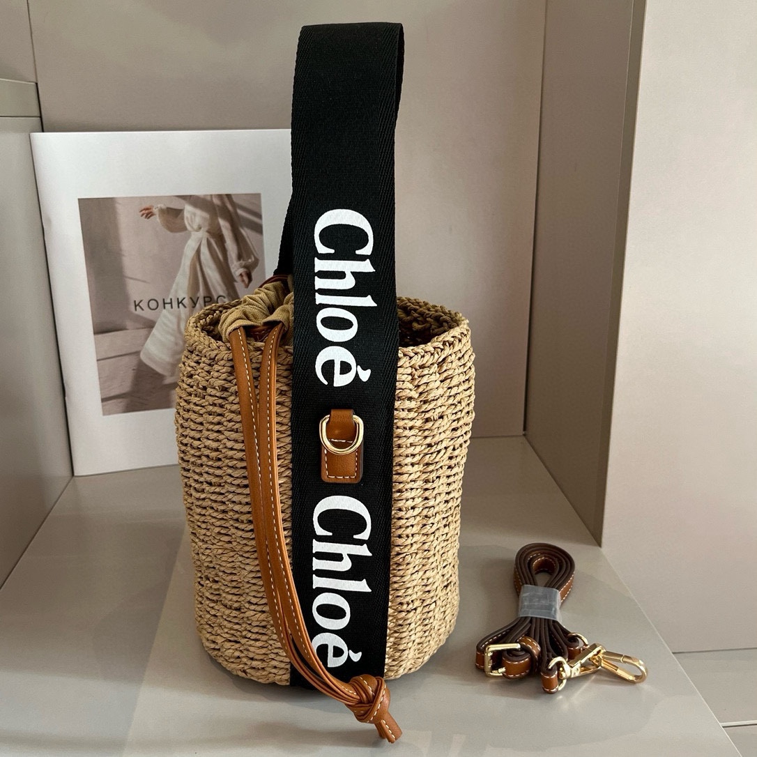 Chloe Bags Handbags Straw Woven Beach