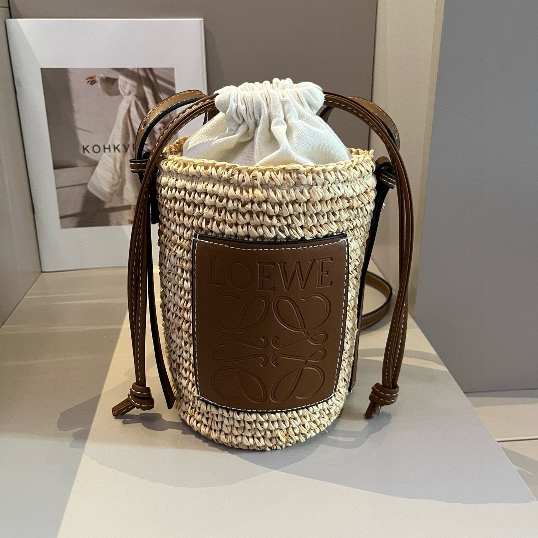 Loewe Bags Handbags 7 Star Collection
 Raffia Straw Woven Summer Collection Beach
