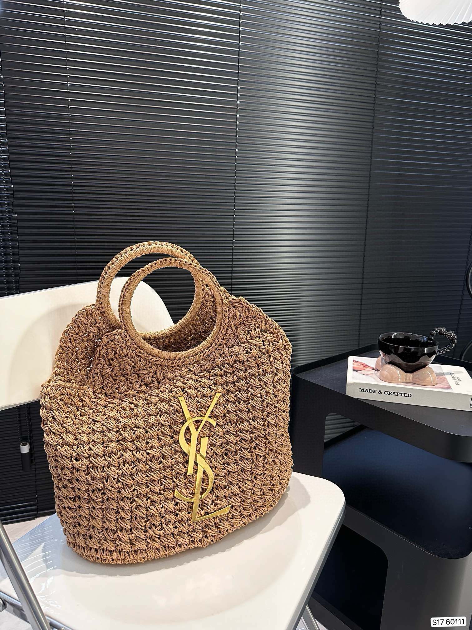 Yves Saint Laurent Tote Bags Weave