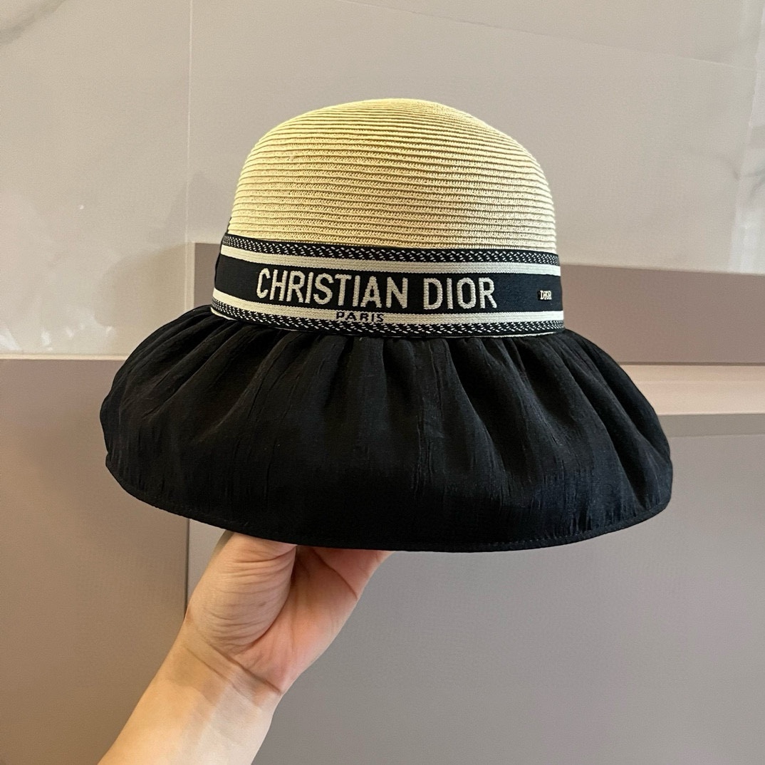 Dior Sombreros Sombrero de paja Empalme