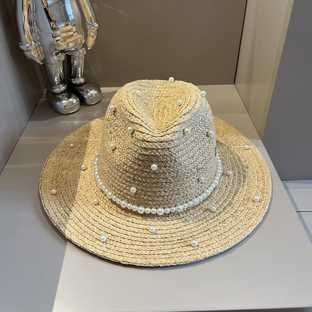 Chanel Sombreros Sombrero de paja Rafia