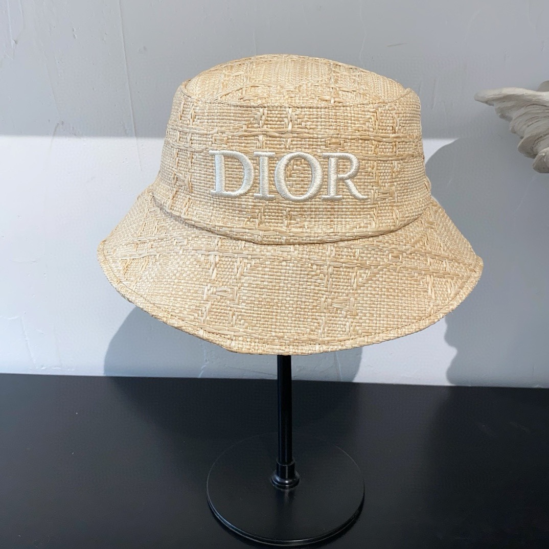 NO:203605,Dior new embroidered alphabet pot hat, exclusive custom style, head circumference 55~58cm sun protection and sun protection, natural hat, fisherman hat, baseball hat, knit hat, hat, dior, espadrilles, hats19860909dior新款刺绣字母草盆帽 独家定制款 头围55～58cm防晒遮阳 本色帽子渔夫帽棒球帽针织帽,帽子,dior,espadrilles,hats,hat
