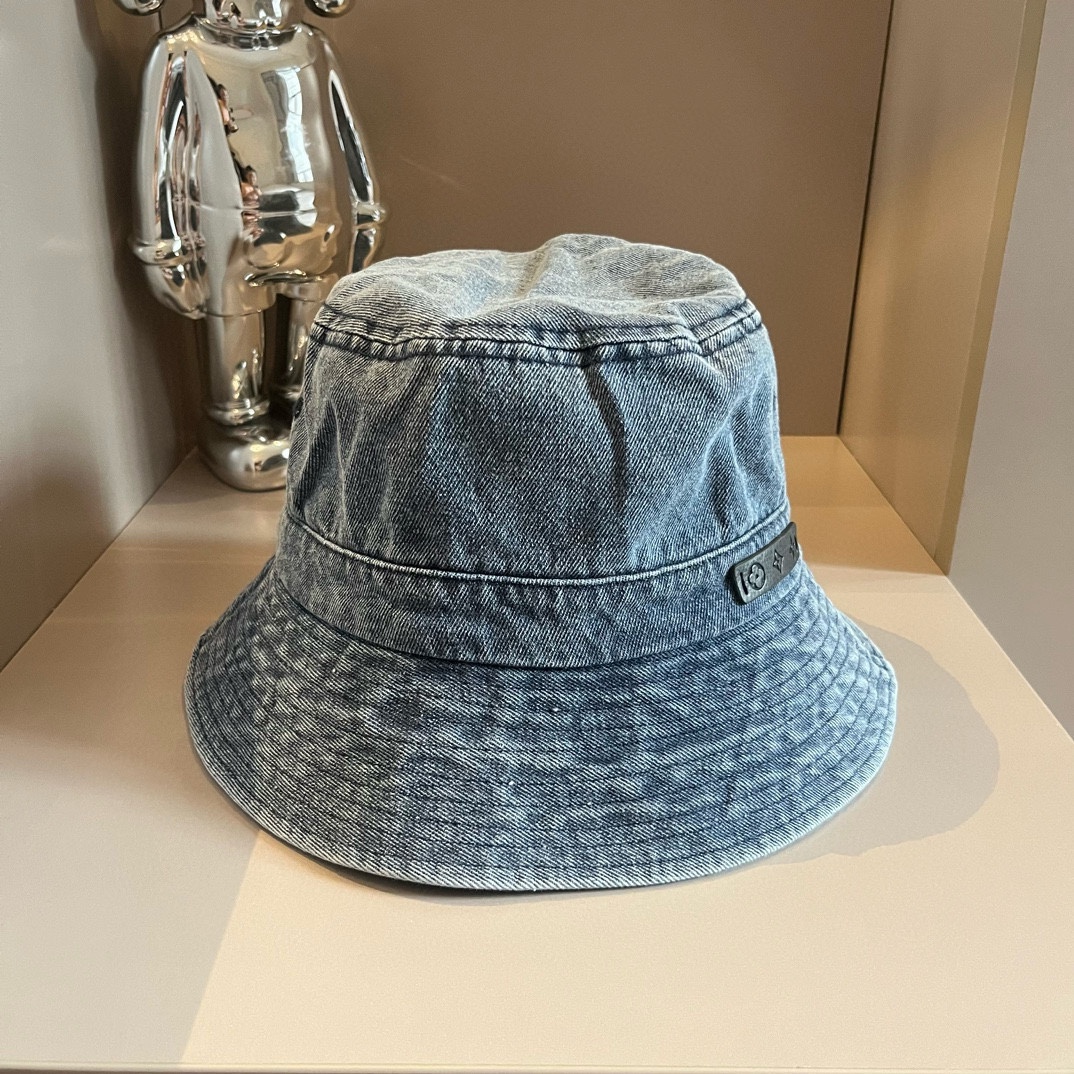 ¥ Sombrero de pescador de mezclilla LV, sombrero de pescador, sombrero de béisbol, gorro de punto
