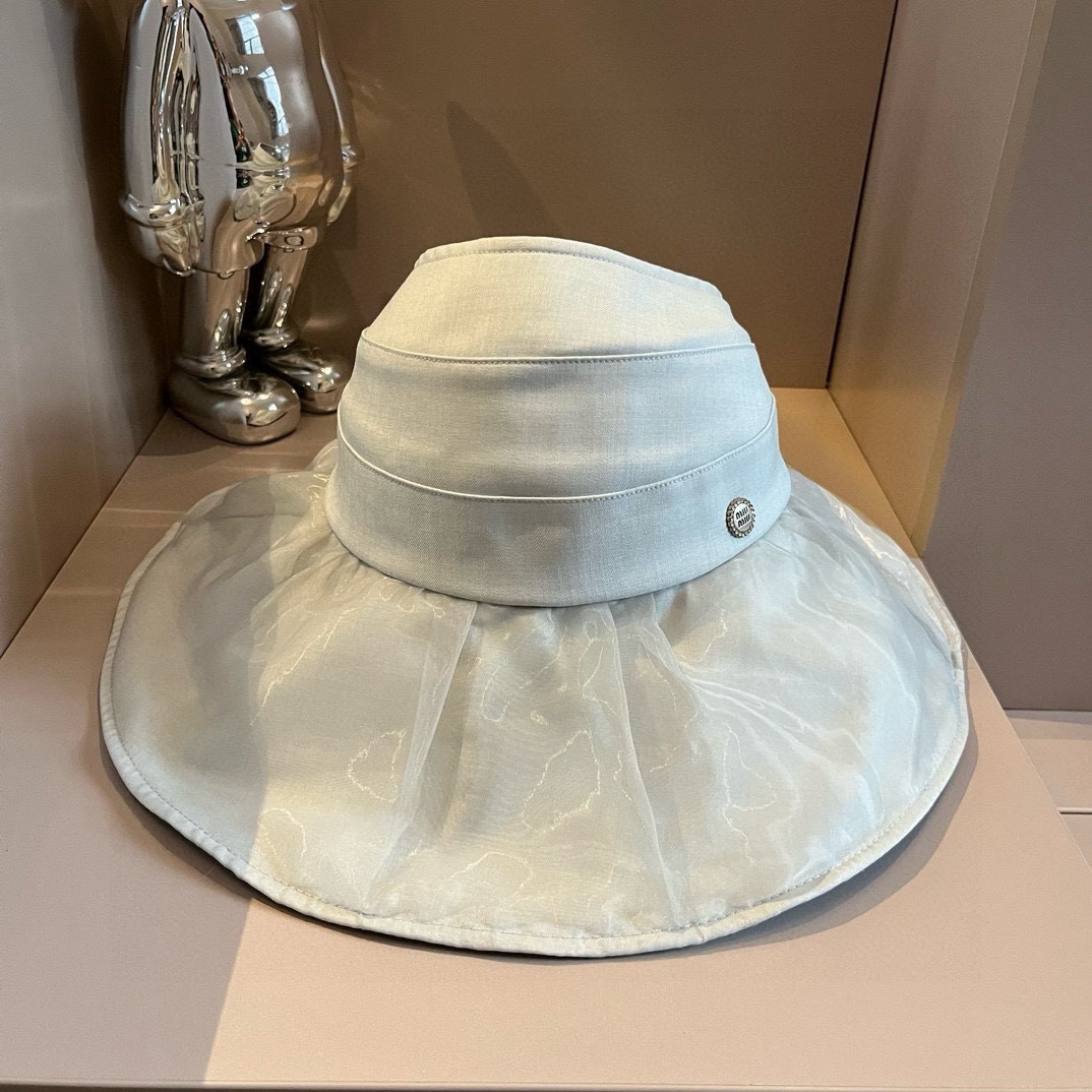 ¥ Sombrero para el sol nuevo de 2024 de miumiu Miu Miu, sombrero para el sol de estilo femenino y fresco, personalizado…