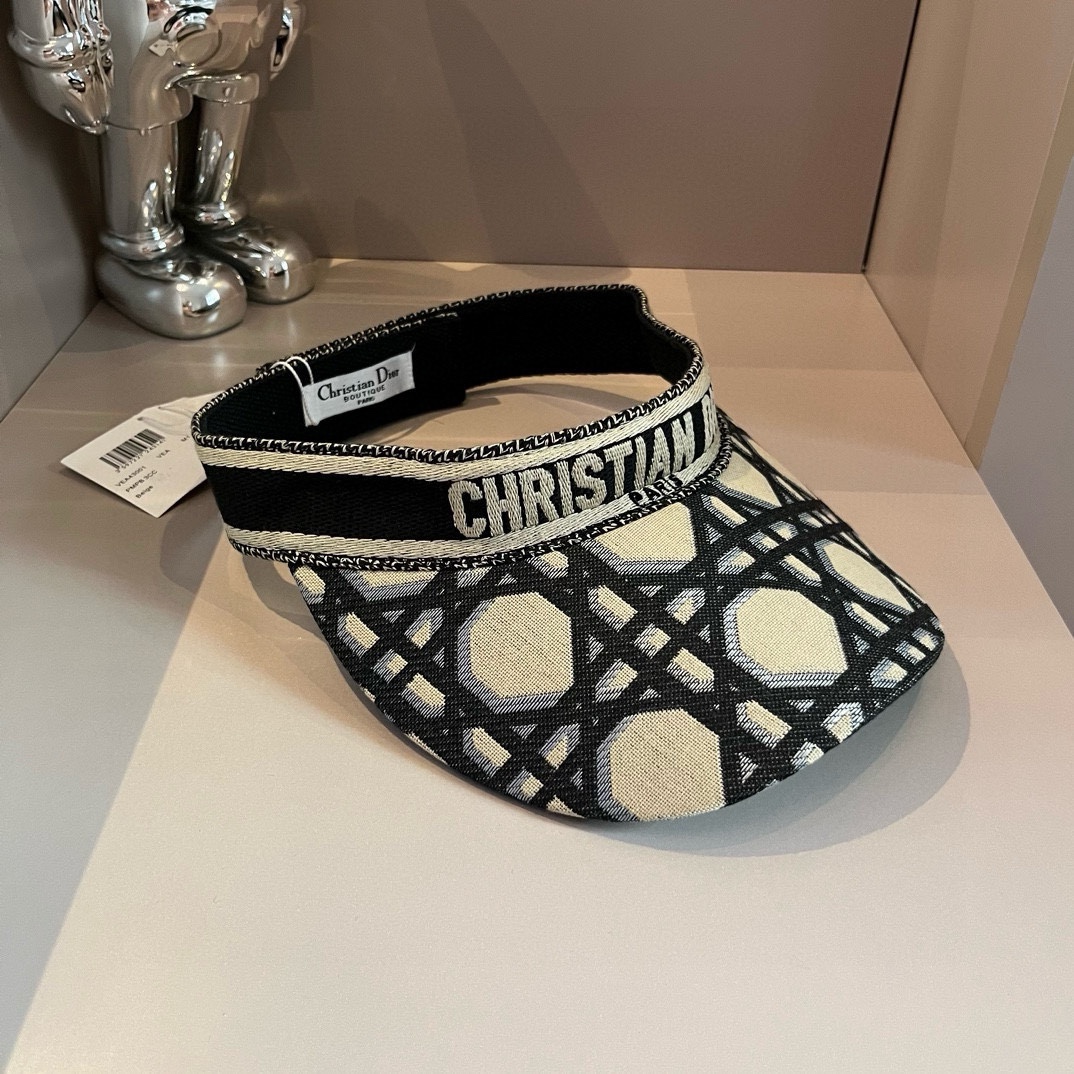¥ Dior nueva diadema de visera, sombrero de sol de alta calidad, circunferencia de cabeza alrededor de 57 cm