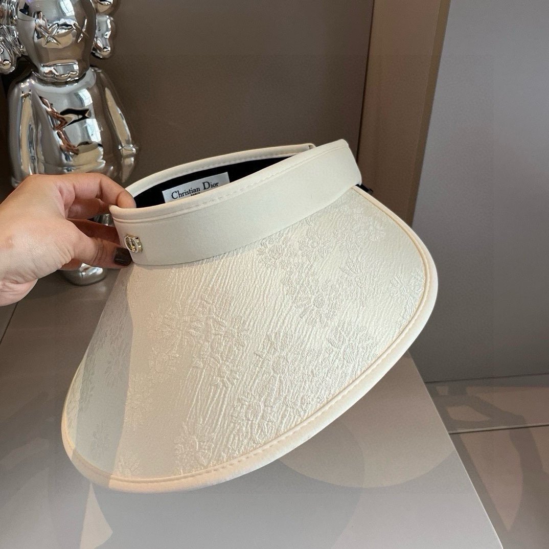 ¥ Dior nuevo sombrero de sol. Sombrero sin copa estilo chino, alta costura