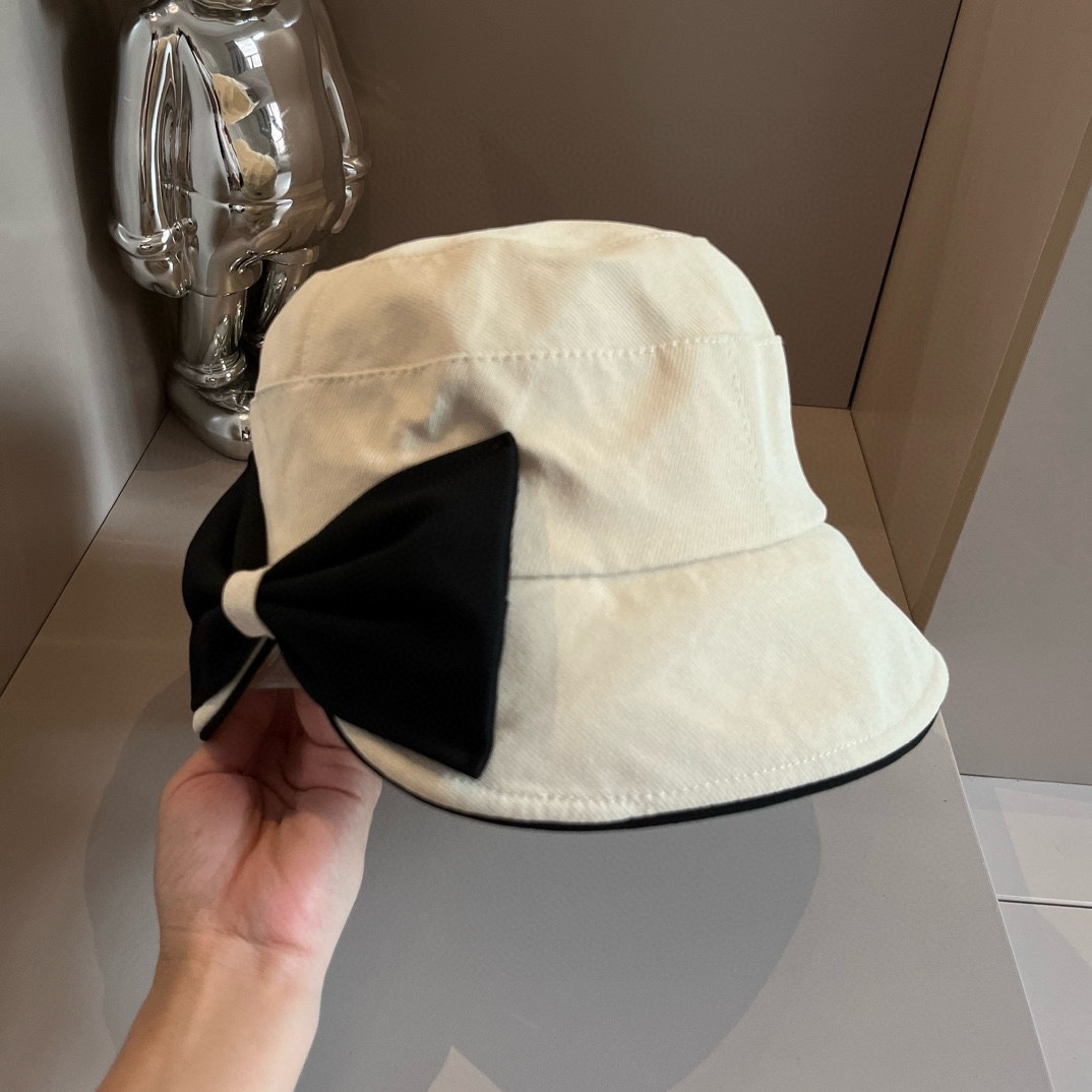 ¥ Celine nueva gorra pescador con lazo, de tela, circunferencia de cabeza 57 cm