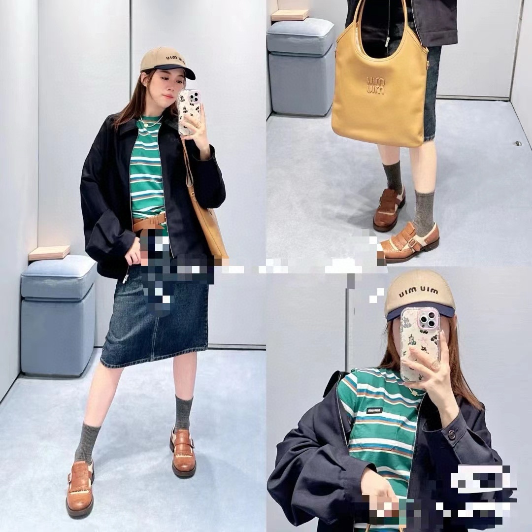 ¥ Miu Miu Miu Miu gorra de béisbol oficial, gorra de lona, circunferencia de cabeza 57cm