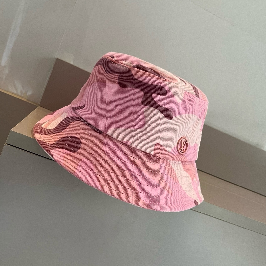 ¥ Nueva gorra de pescador camuflaje LV Louis Vuitton, talla 57cm