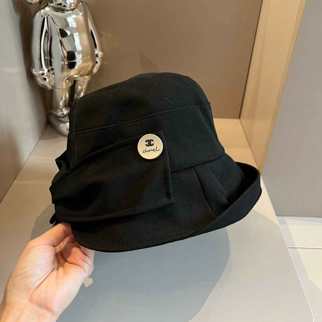 ¥ Chanel sombrero de protección solar de Chanel, plegable y guardable, diseño de corte irregular, circunferencia de cab…