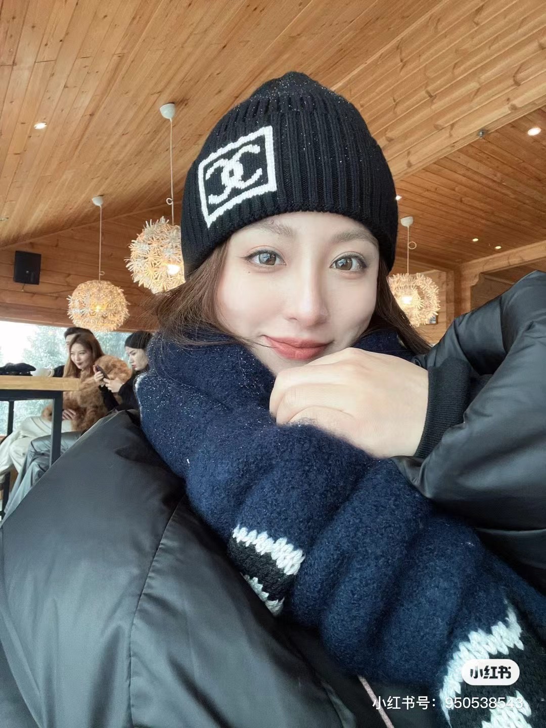 ¥ Chanel gorro de punto de lana