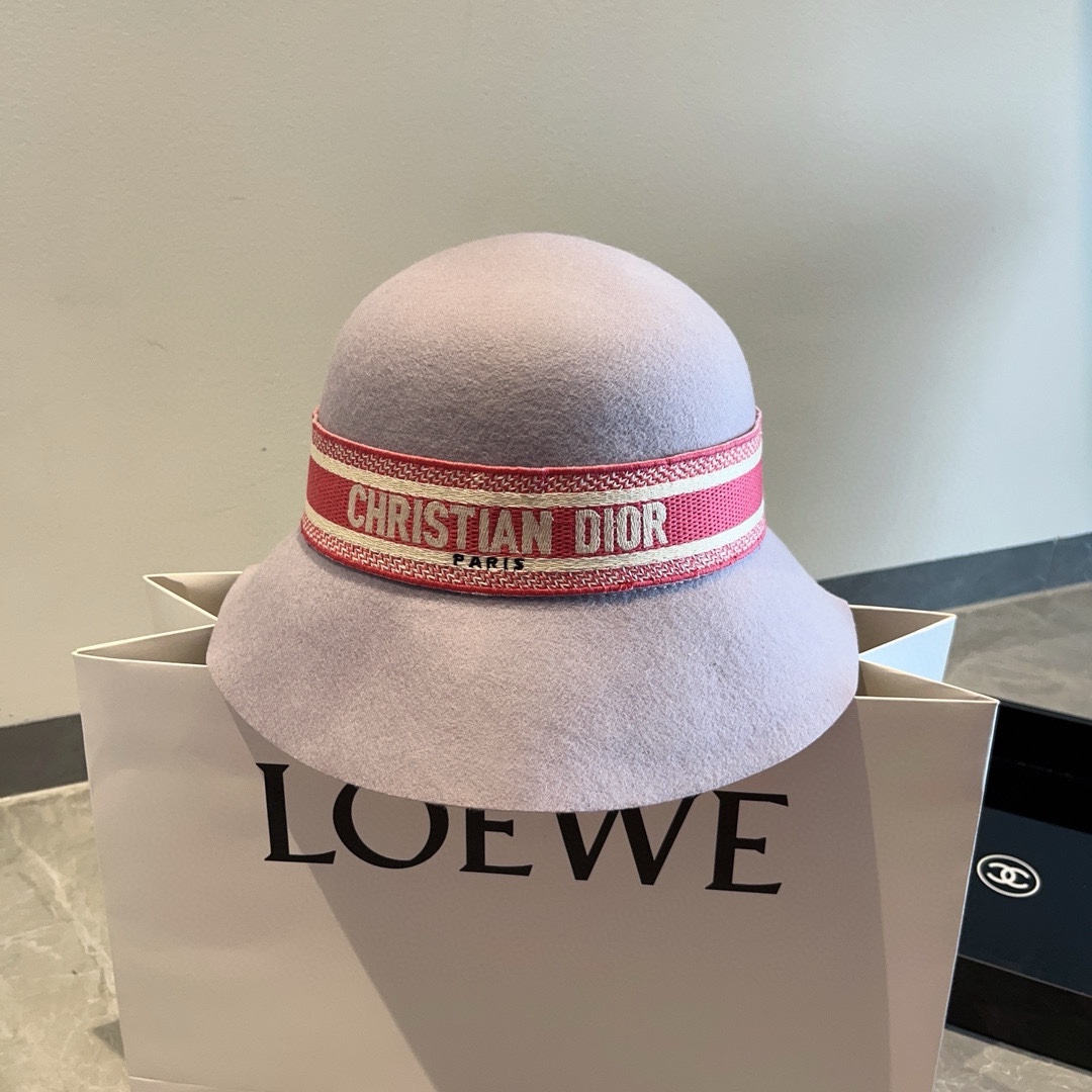 ¥ Sombrero de lana nuevo Dior otoño-invierno, 100% lana, nuevo oficial, talla de cabeza 57cm