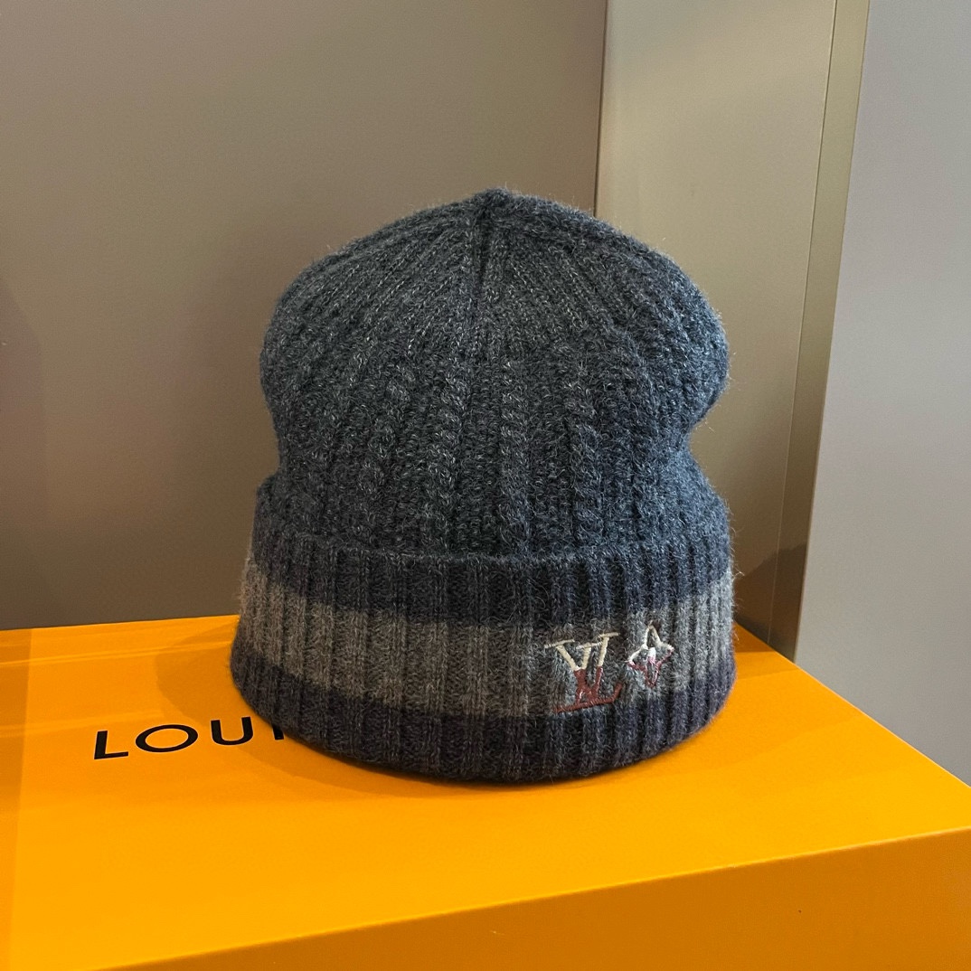 PLV路易威登新款毛线帽男款毛线