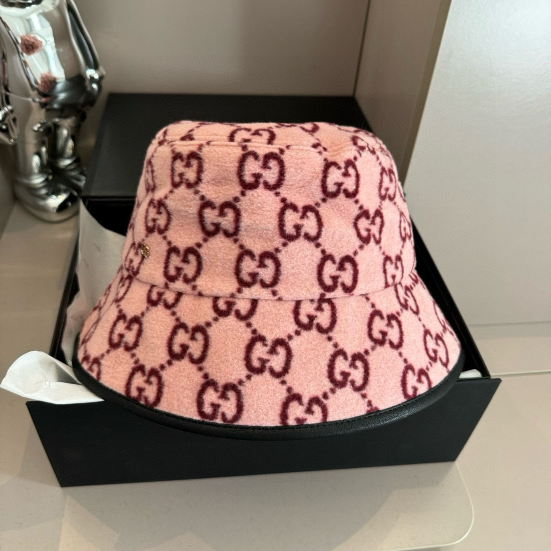 PGucci古奇秋冬新款鸭舌帽毛呢帽头围57cm