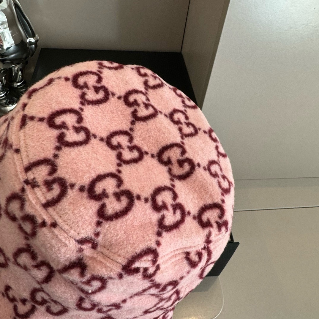 PGucci古奇秋冬新款鸭舌帽毛呢帽头围57cm