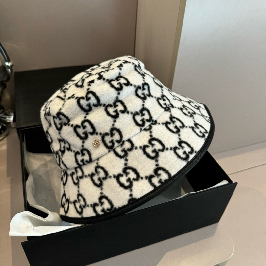 PGucci古奇秋冬新款鸭舌帽毛呢帽头围57cm