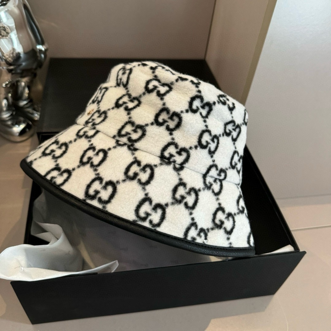PGucci古奇秋冬新款鸭舌帽毛呢帽头围57cm